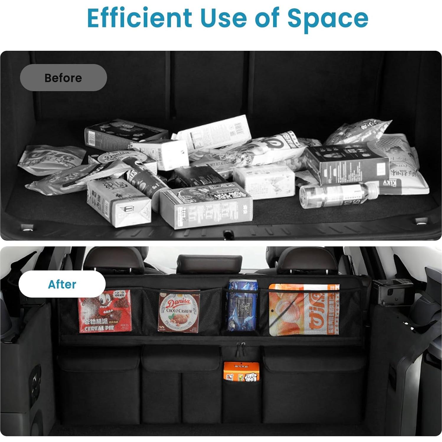 Organizador de Maletero de Coche Suyue Y 8 Bolsillos Plegable