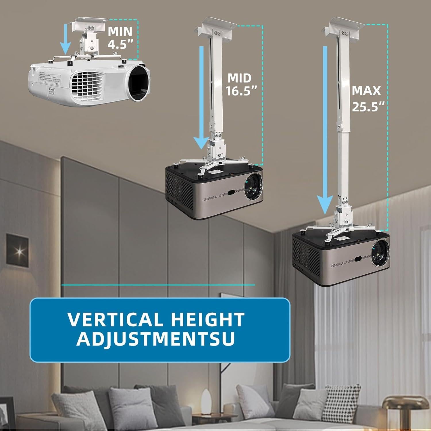 Soporte de Proyector de Techo Ajustable Universal Solarsea