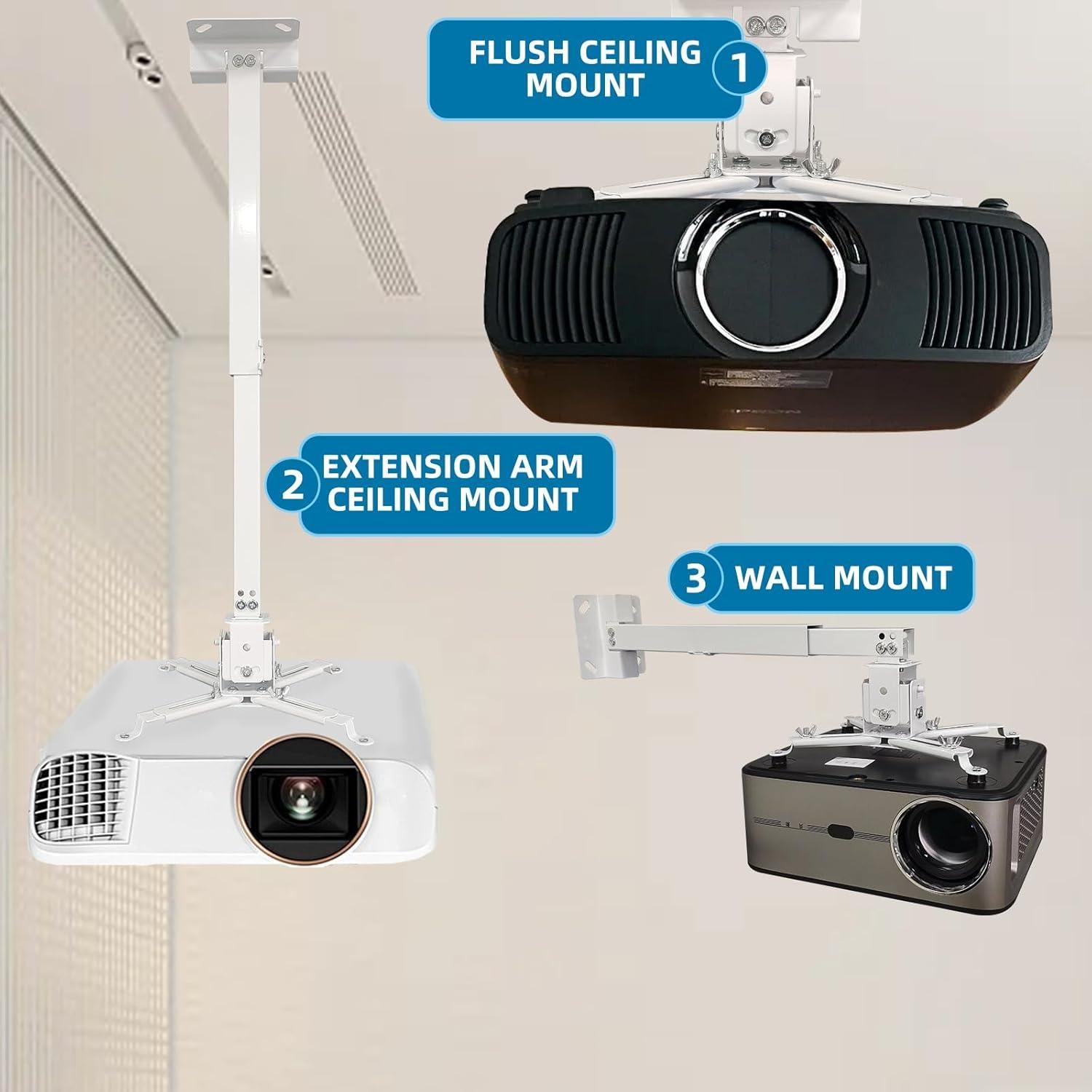 Soporte de Proyector de Techo Ajustable Universal Solarsea