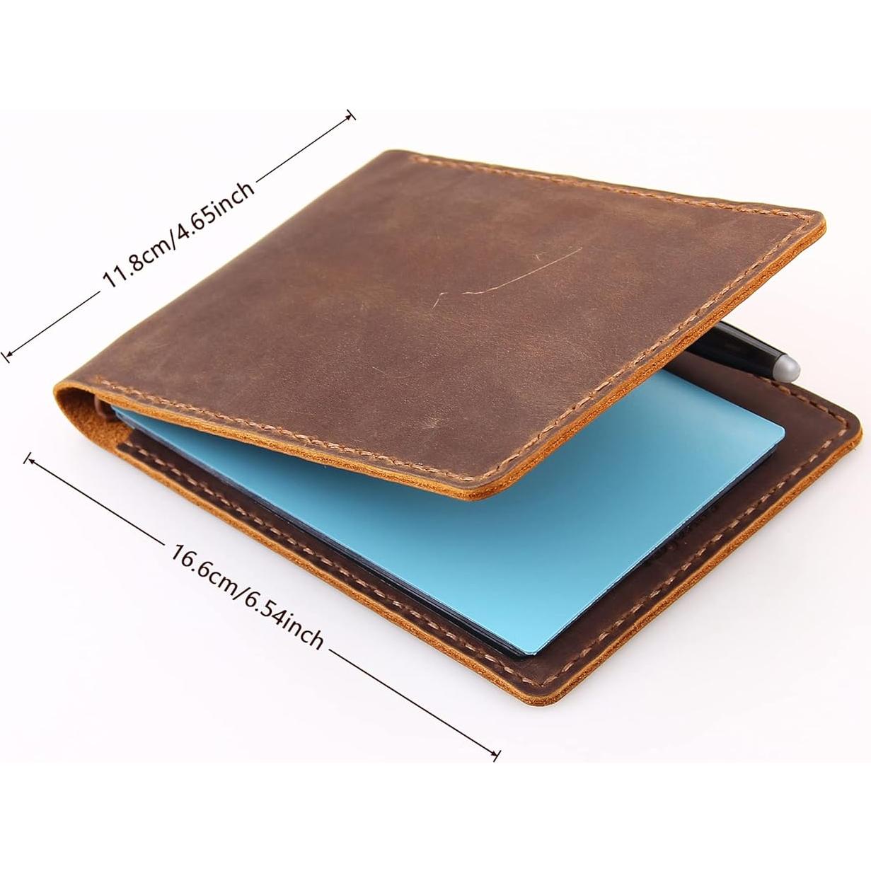 Cubierta de Cuero Fasjosma para Cuaderno Espiral 3.5x5.5"