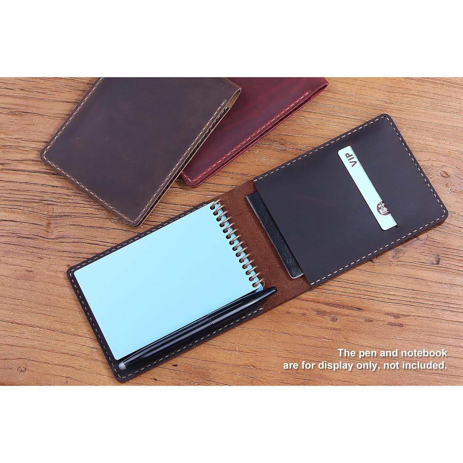 Cubierta de Cuero Fasjosma para Cuaderno Espiral 3.5x5.5"