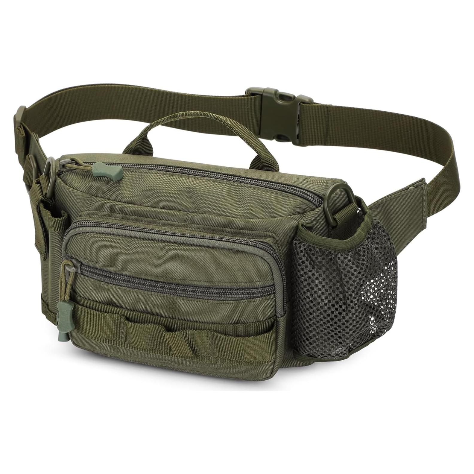 Bolsa de Cintura Táctica CamGo Verde Militar 25x14x9cm