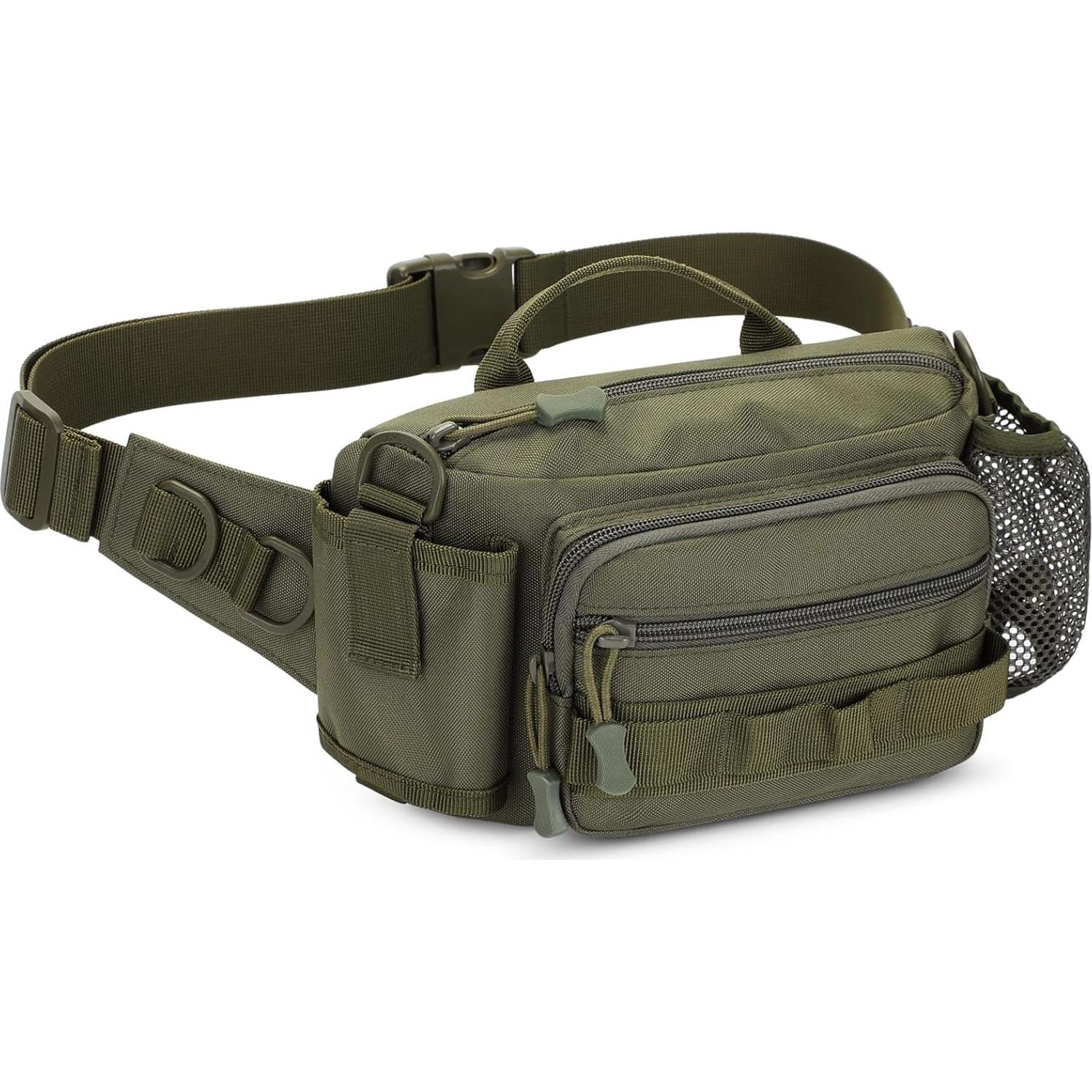 Bolsa de Cintura Táctica CamGo Verde Militar 25x14x9cm