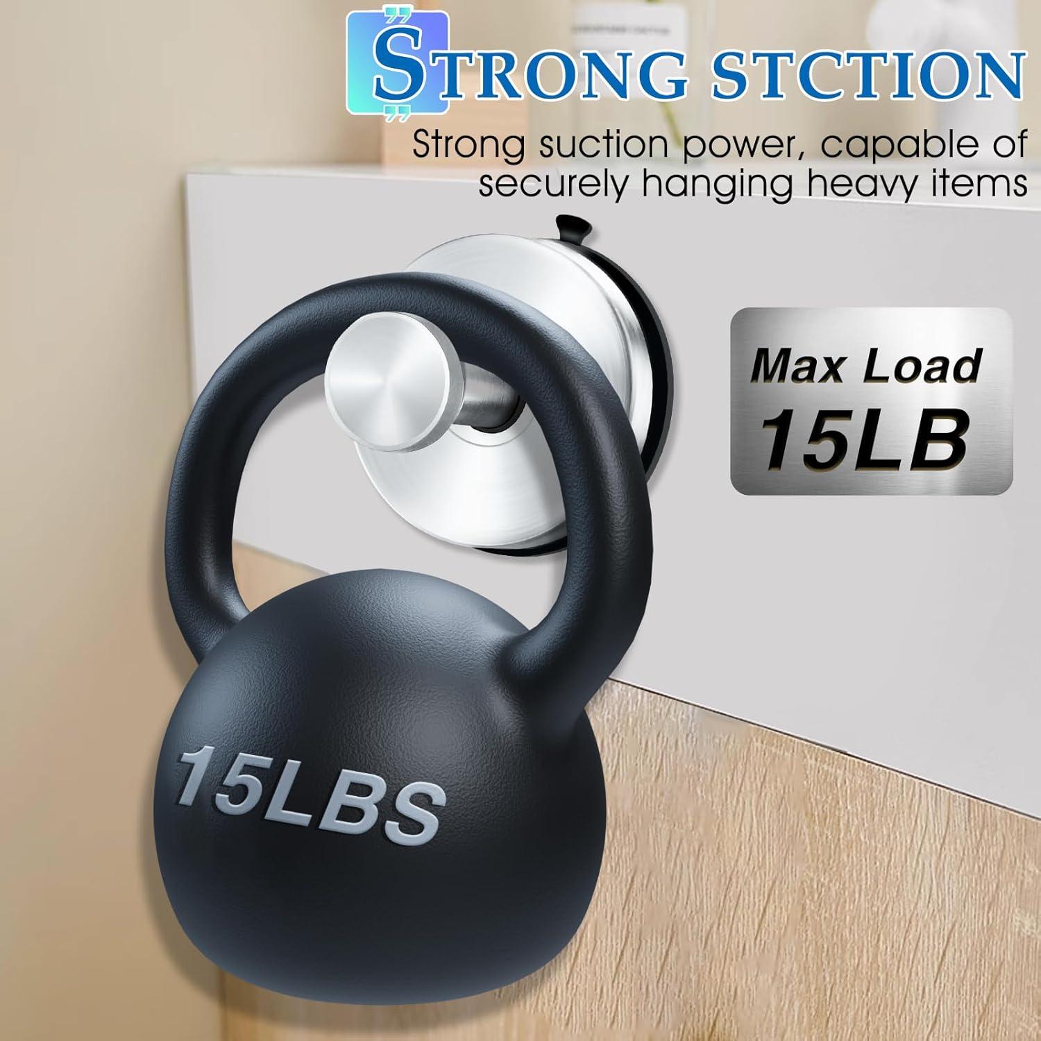 Ganchos de Ventosa WAYCOM para Ducha 2 Piezas Acero Inoxidable