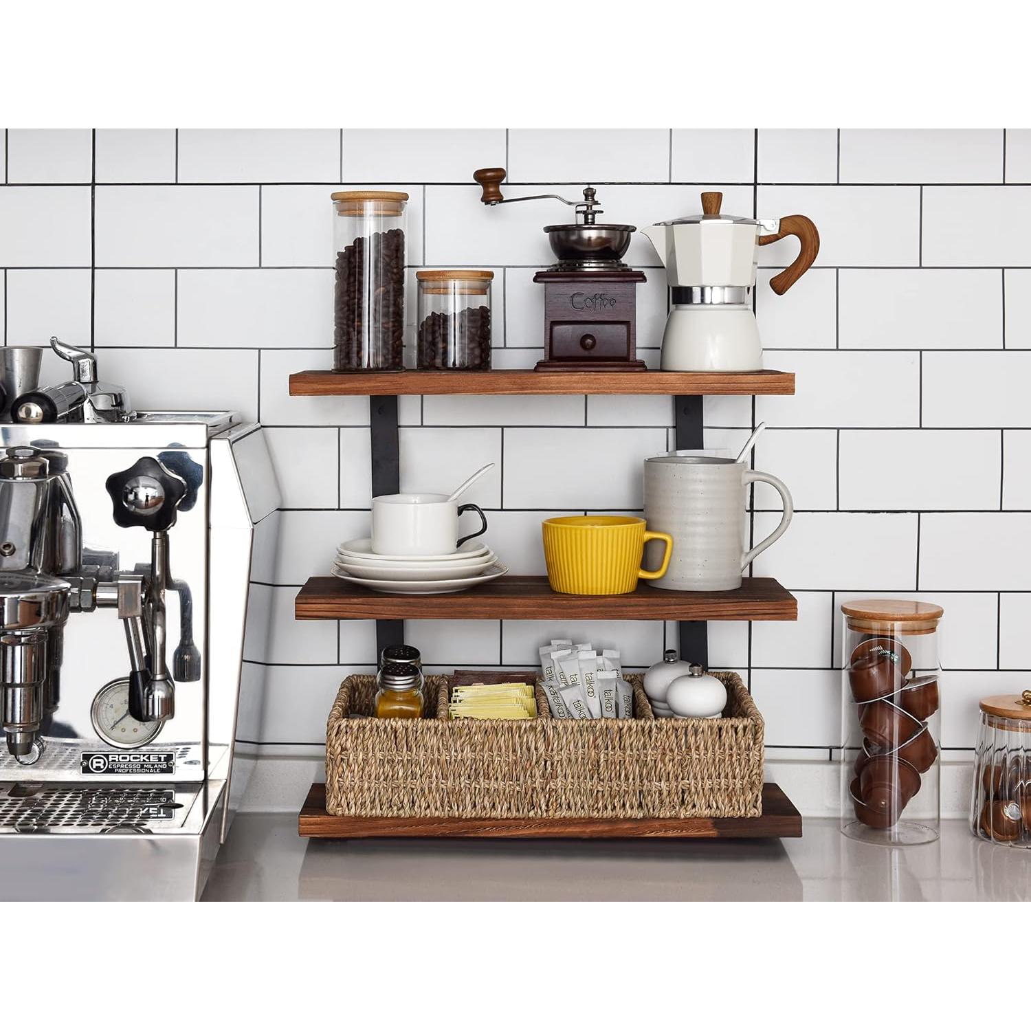 Cesta de Mimbre Pequeña StorageWorks 4 Secciones Natural