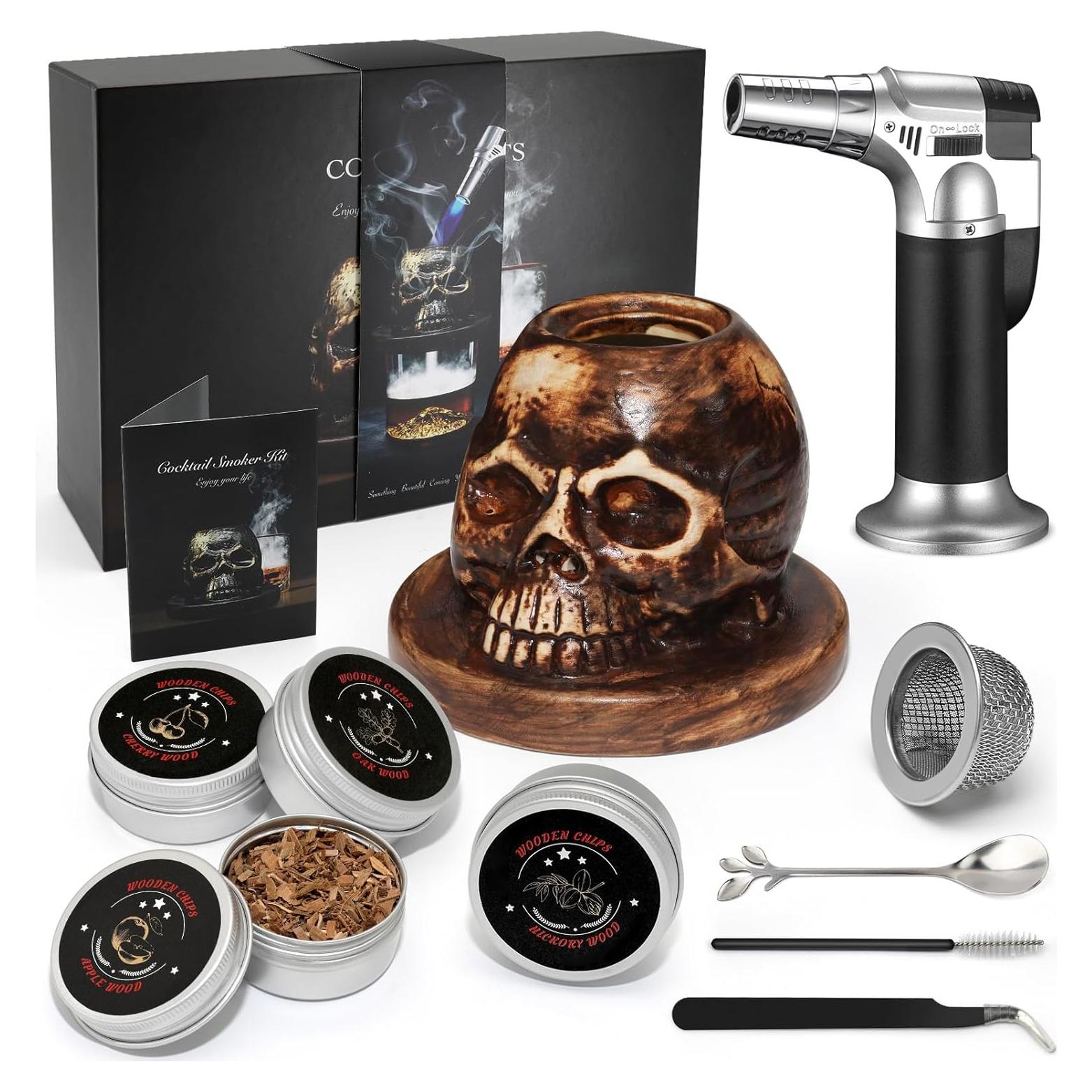 Kit de Ahumador de Cócteles iTayga con Soplete y 4 Sabores