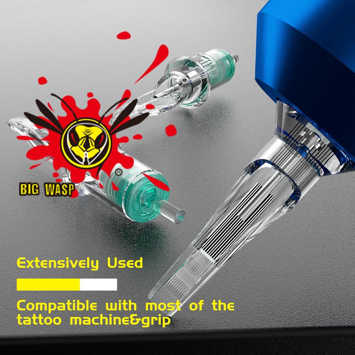Agujas de Tatuaje Cartucho BIGWASP 50pcs Variadas Magnum M1