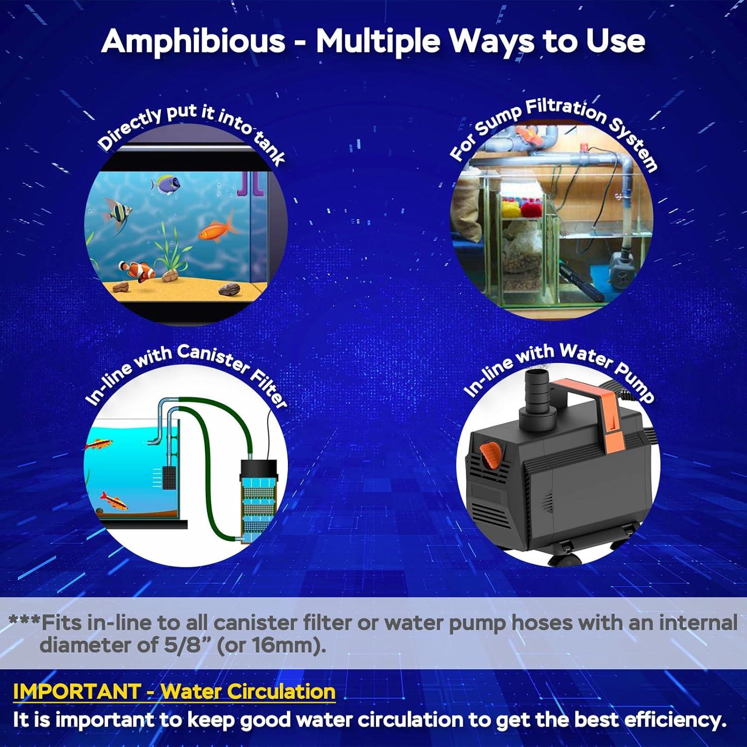 Luz U-V para Acuario Devopet 6W con Temporizador y Protección