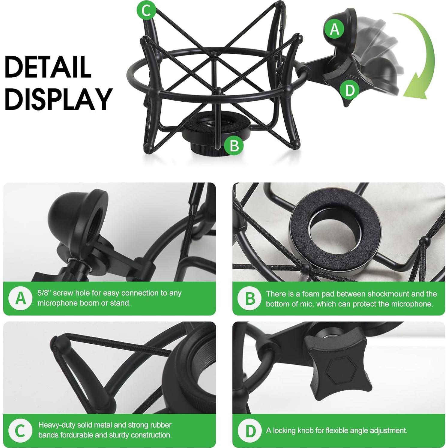 Soporte de choque ZibugZag para micrófonos Neumann TLM 103/102