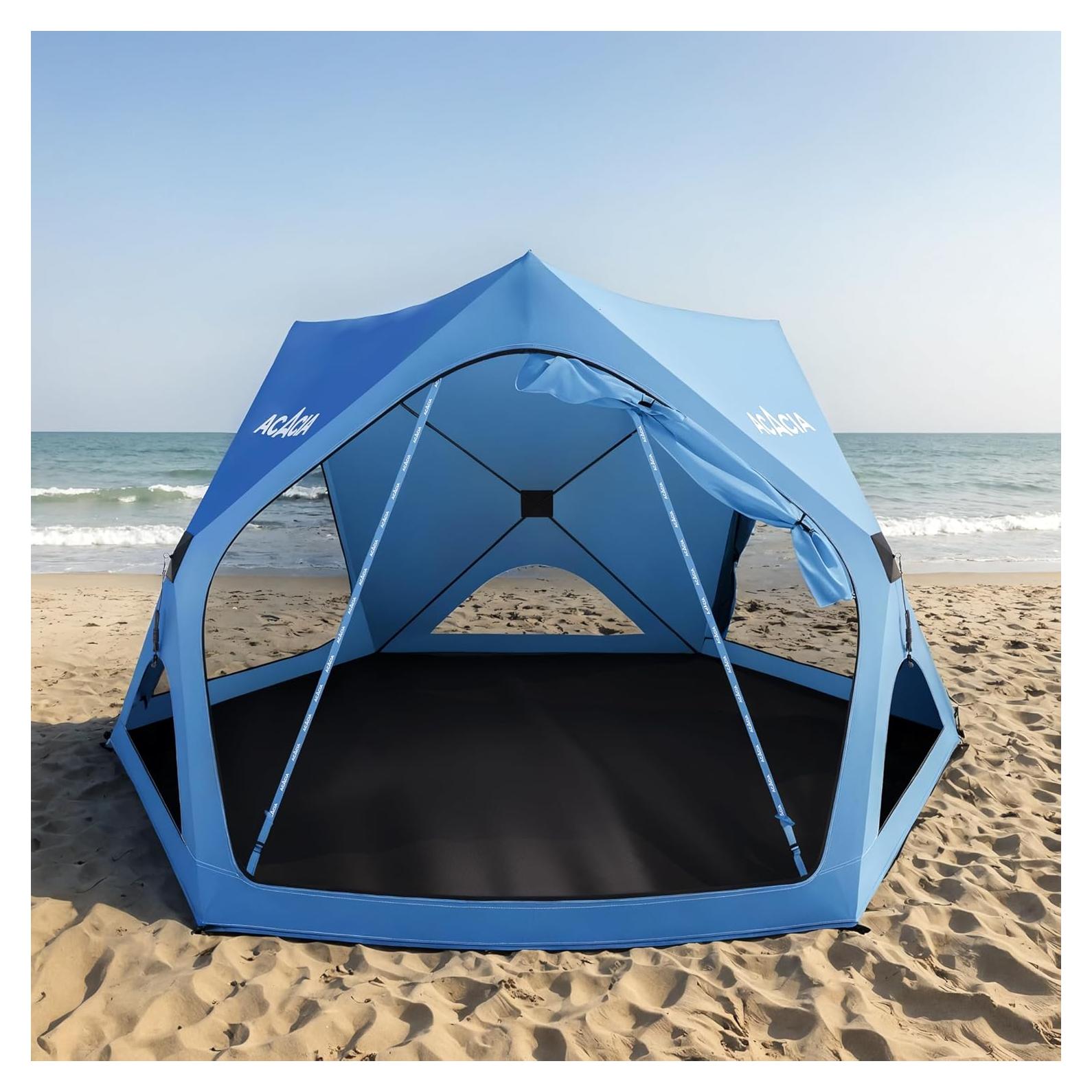 Tienda de Playa ACACIA Pop Up 2.9m x 2.9m UPF 50+ para 4 Personas