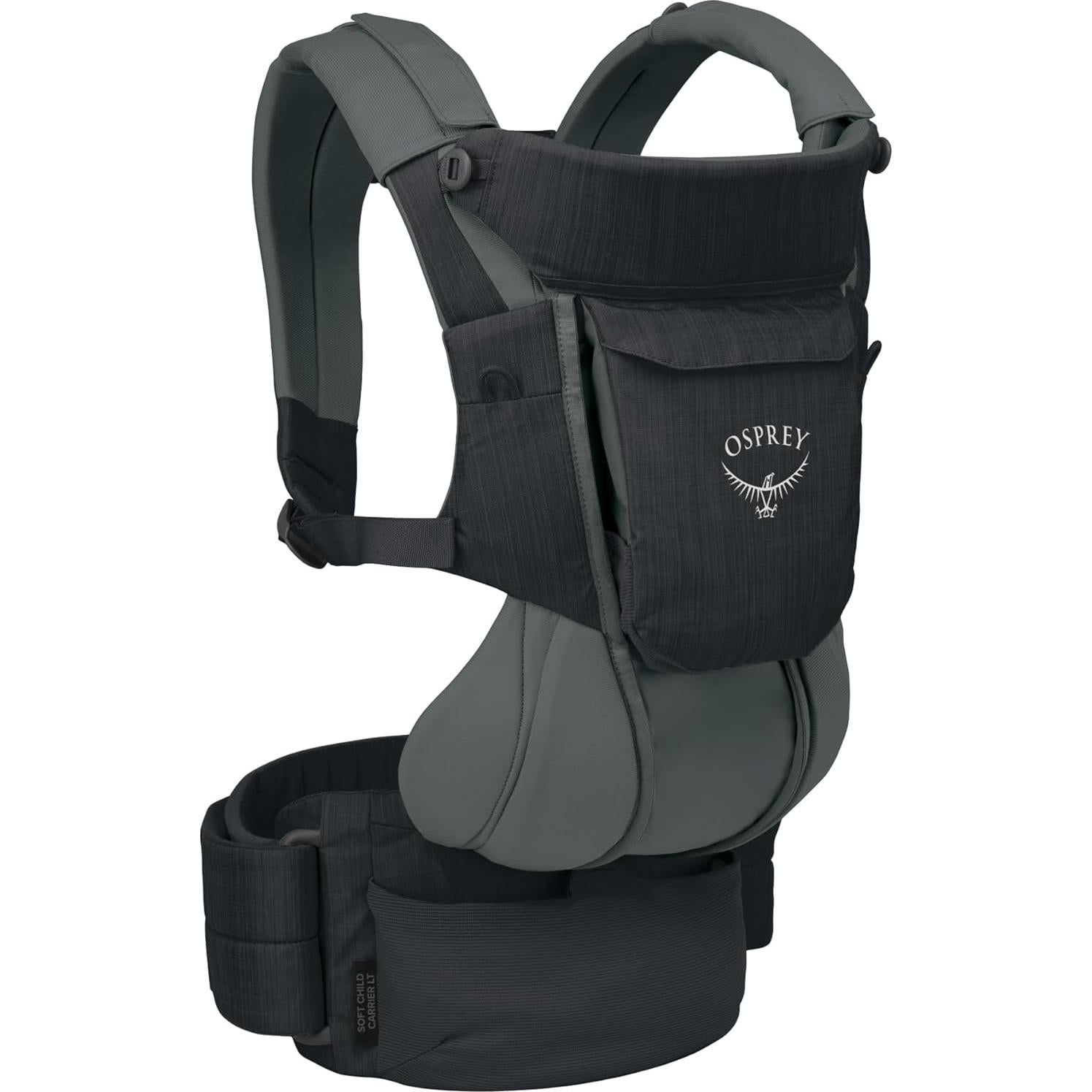 Portabebés Osprey Poco LT Soft para Recién Nacidos Negro