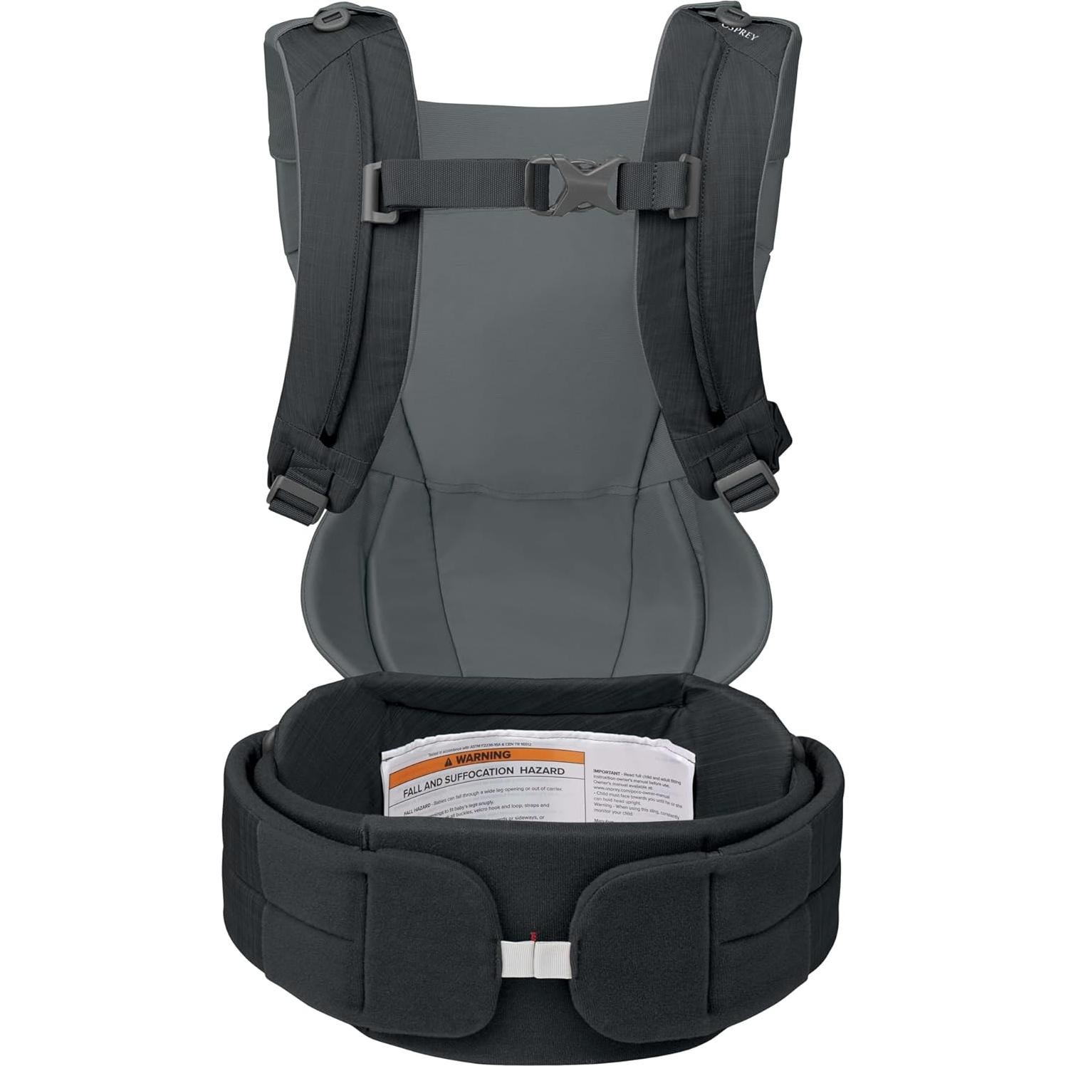 Portabebés Osprey Poco LT Soft para Recién Nacidos Negro