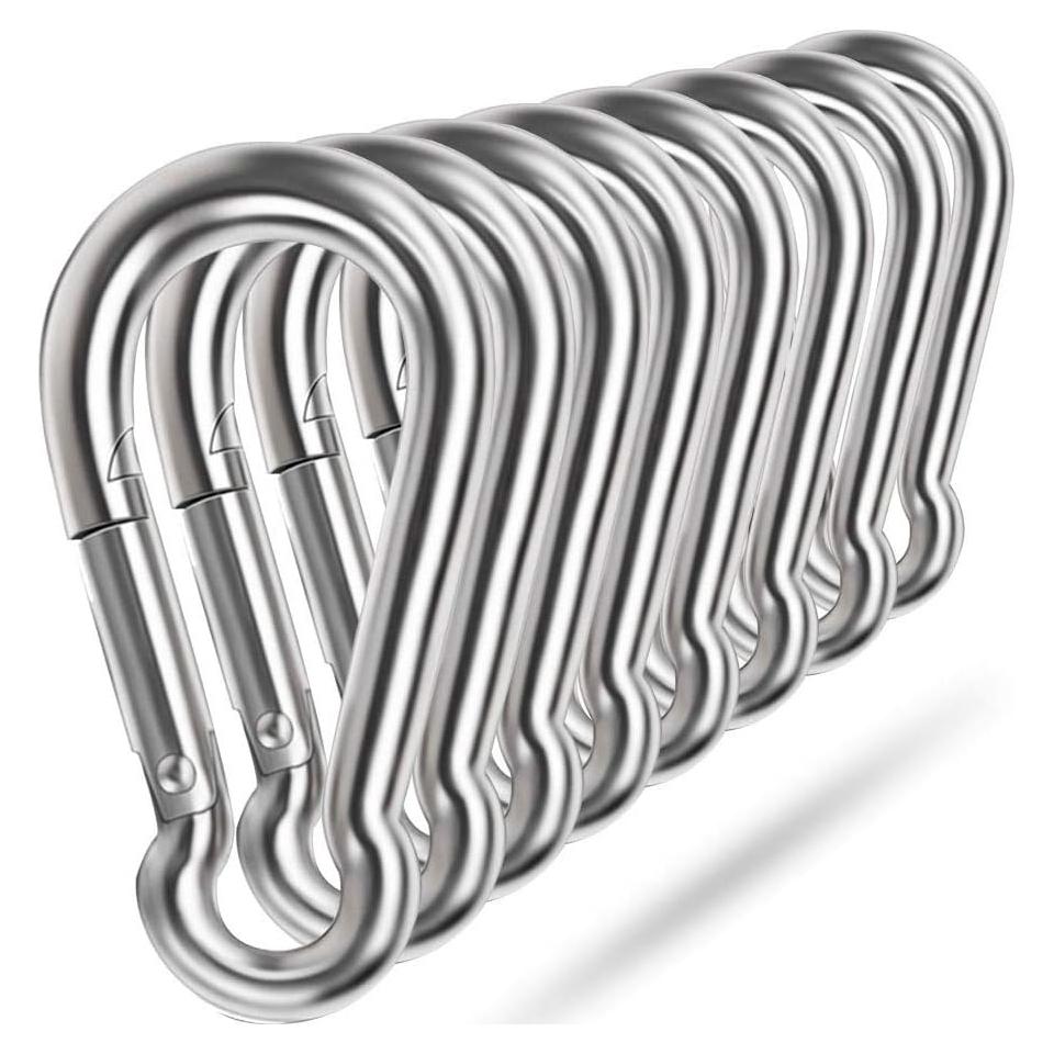 Ganchos de Resorte Ekunbuy Acero Inoxidable 304 4 cm 8 Piezas