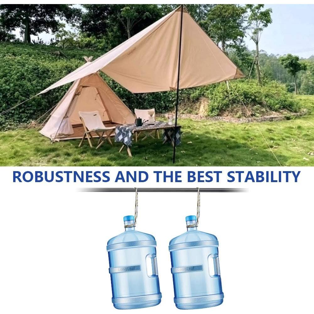 Varillas de tienda ajustables Sailupxinyuan - 2 paquetes 1.9m