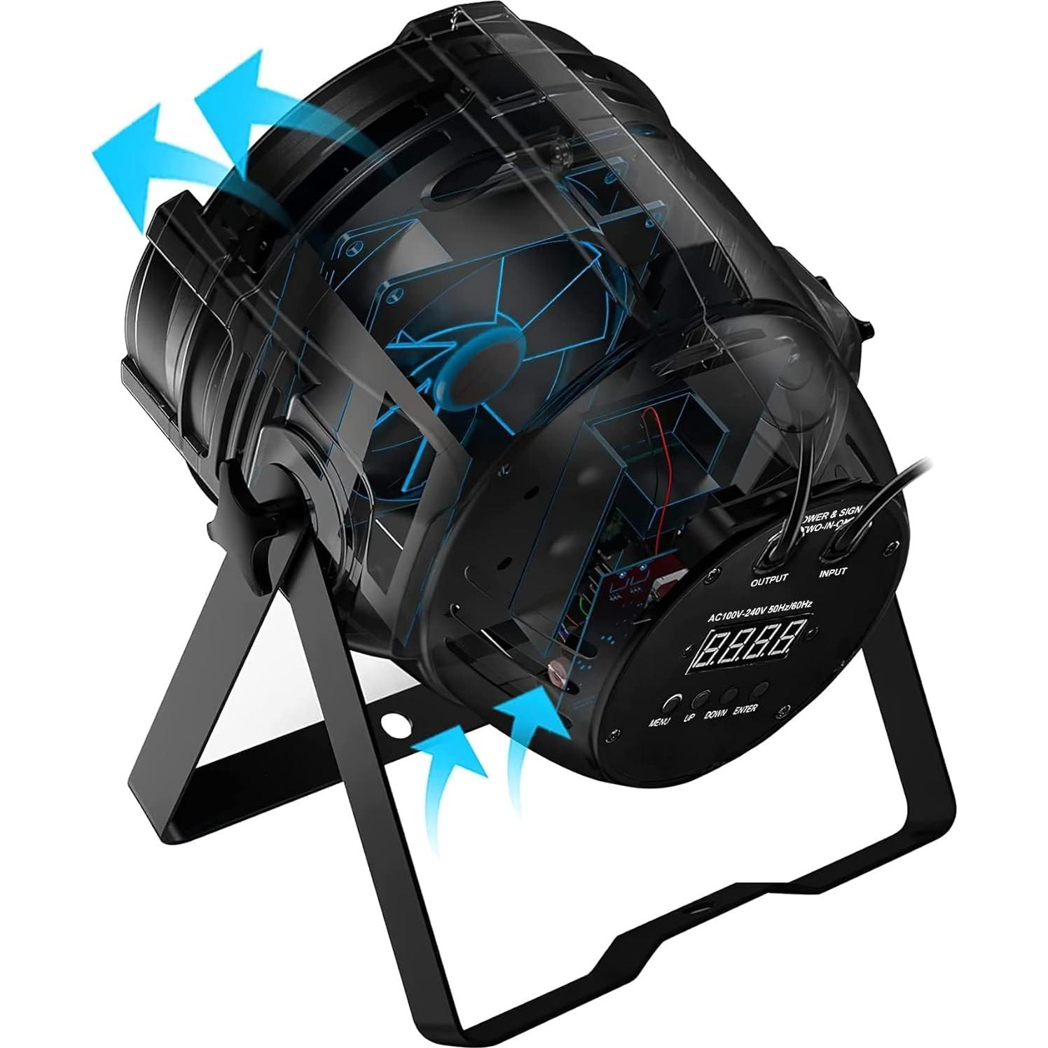 BETOPPER Luz de Escenario LED 54x2W Estroboscópica 5000 Lúmenes