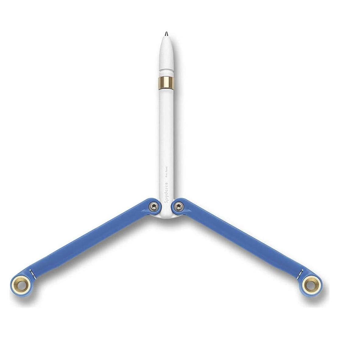 Bolígrafo BaliYo Spyderco Azul y Blanco - Juguete de Habilidad