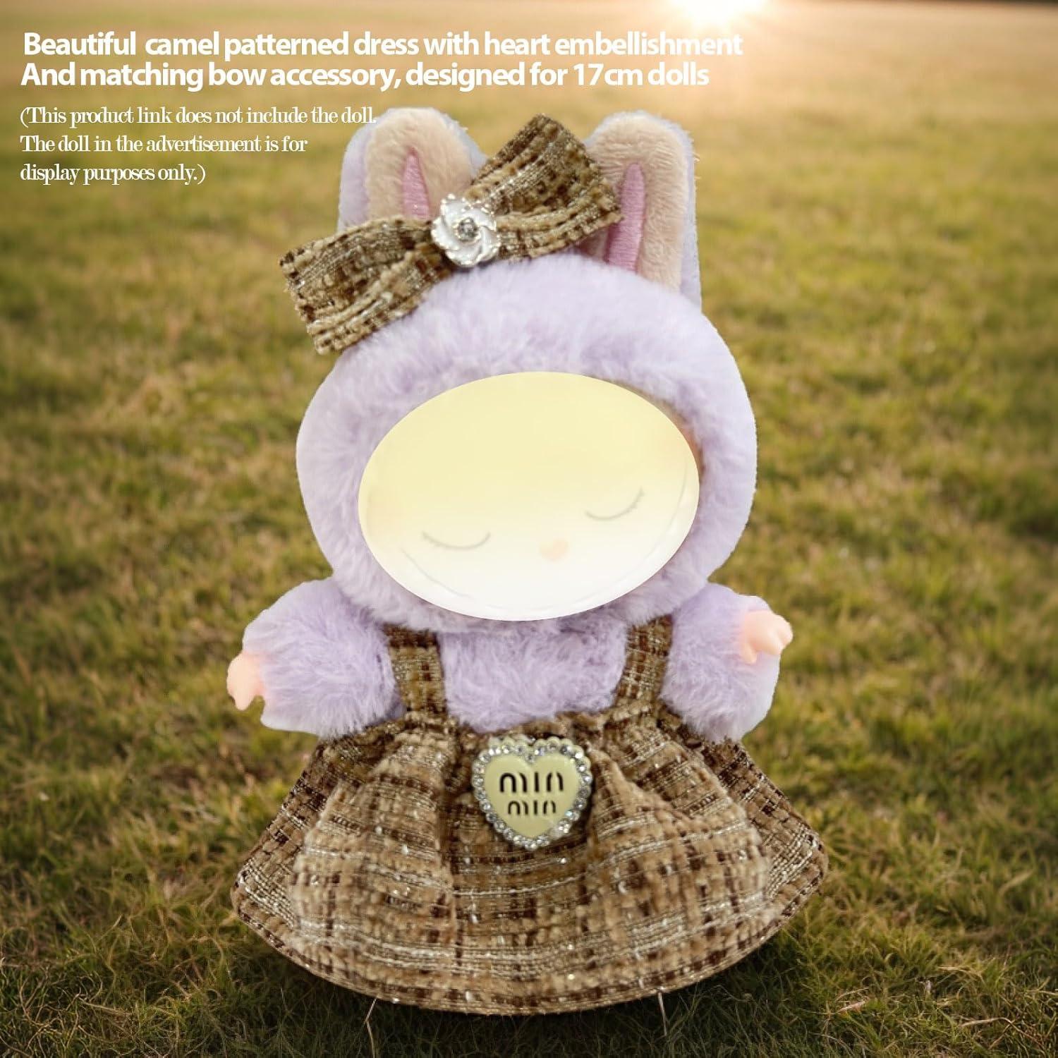 Conjunto de Ropa para Muñeca 17cm Brimaney - Vestido y Accesorios