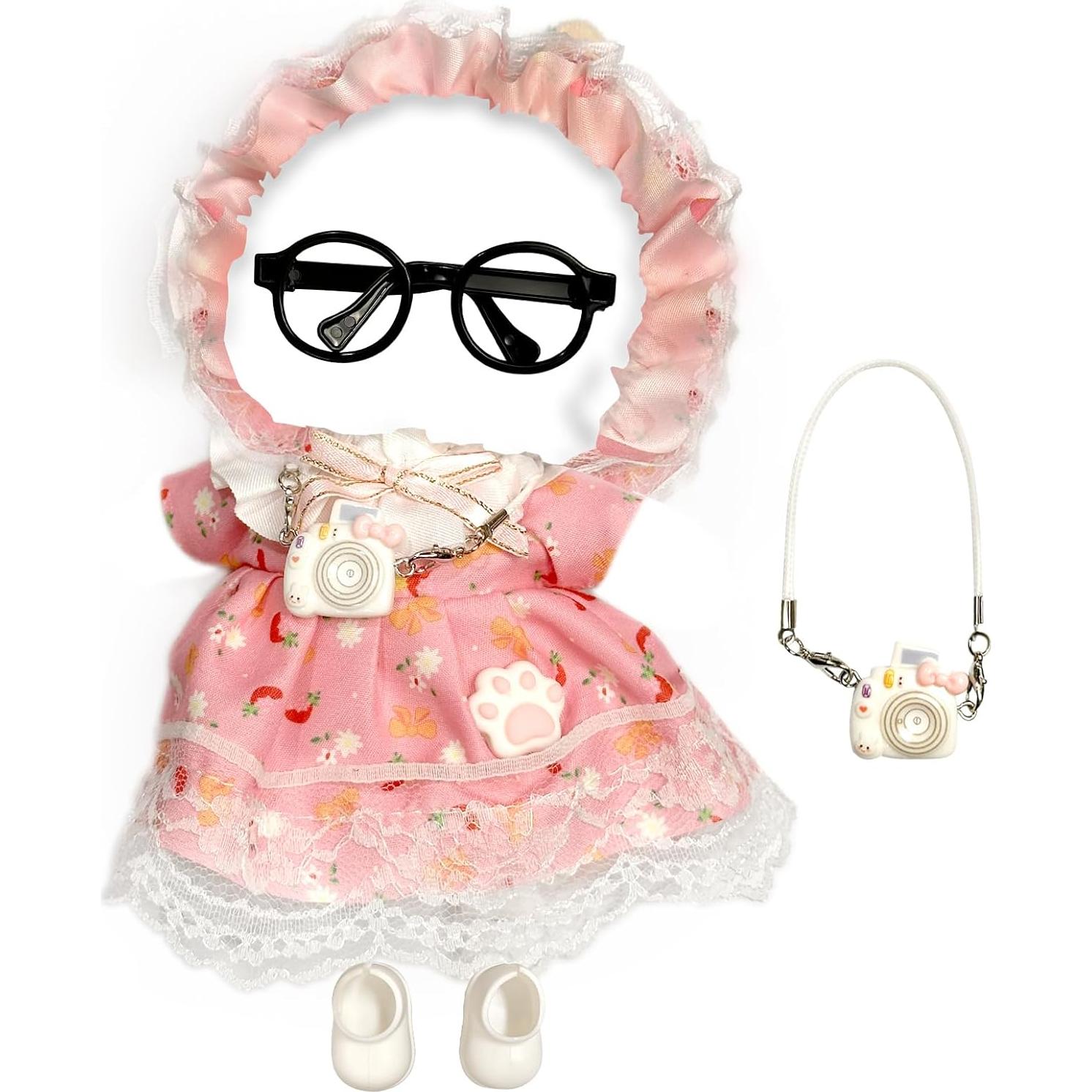 Conjunto de Ropa de Muñeca de 17cm Jwatch - 5 Piezas Rosa