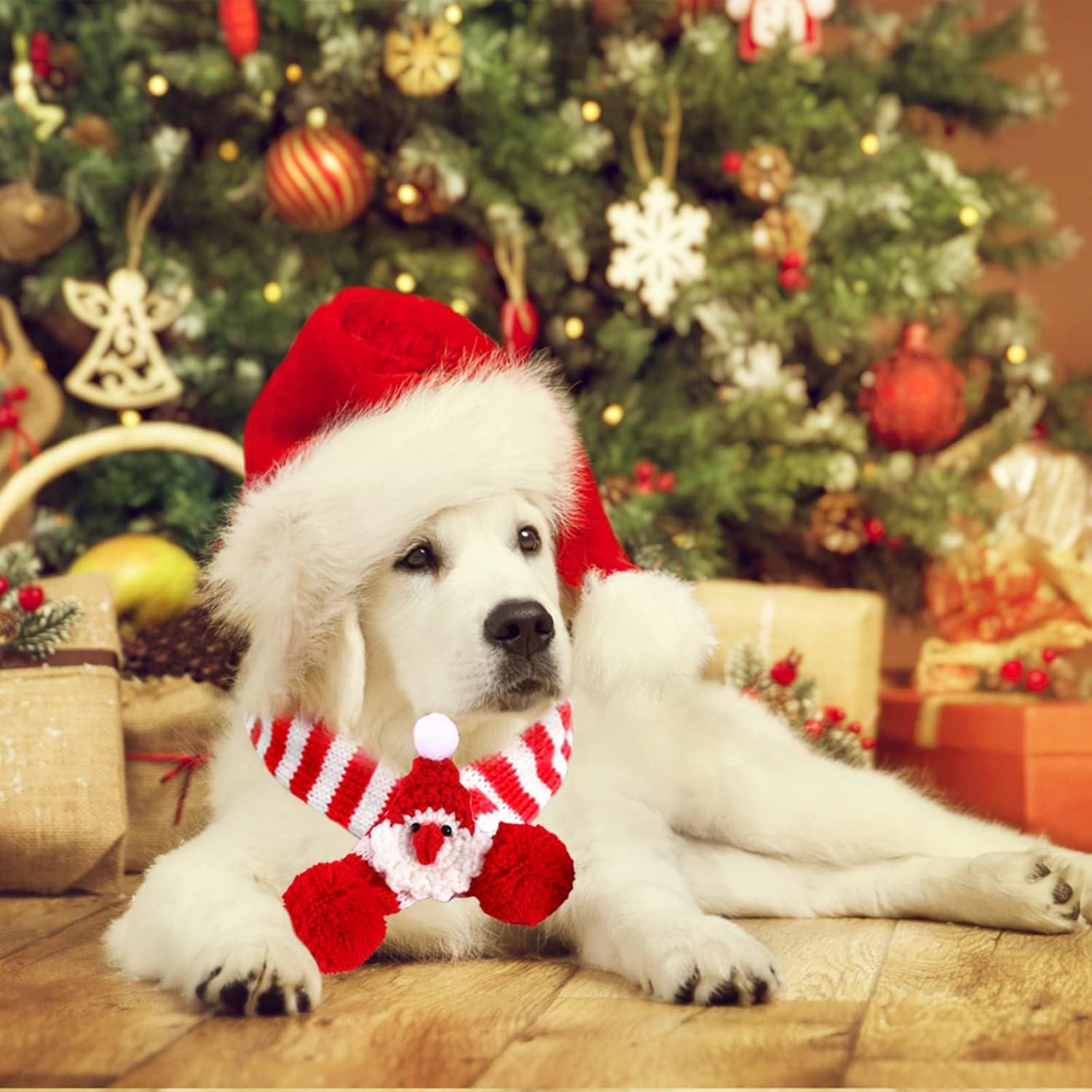 Bufanda Navideña para Mascotas Kunyeah - 2 Piezas, Pequeña