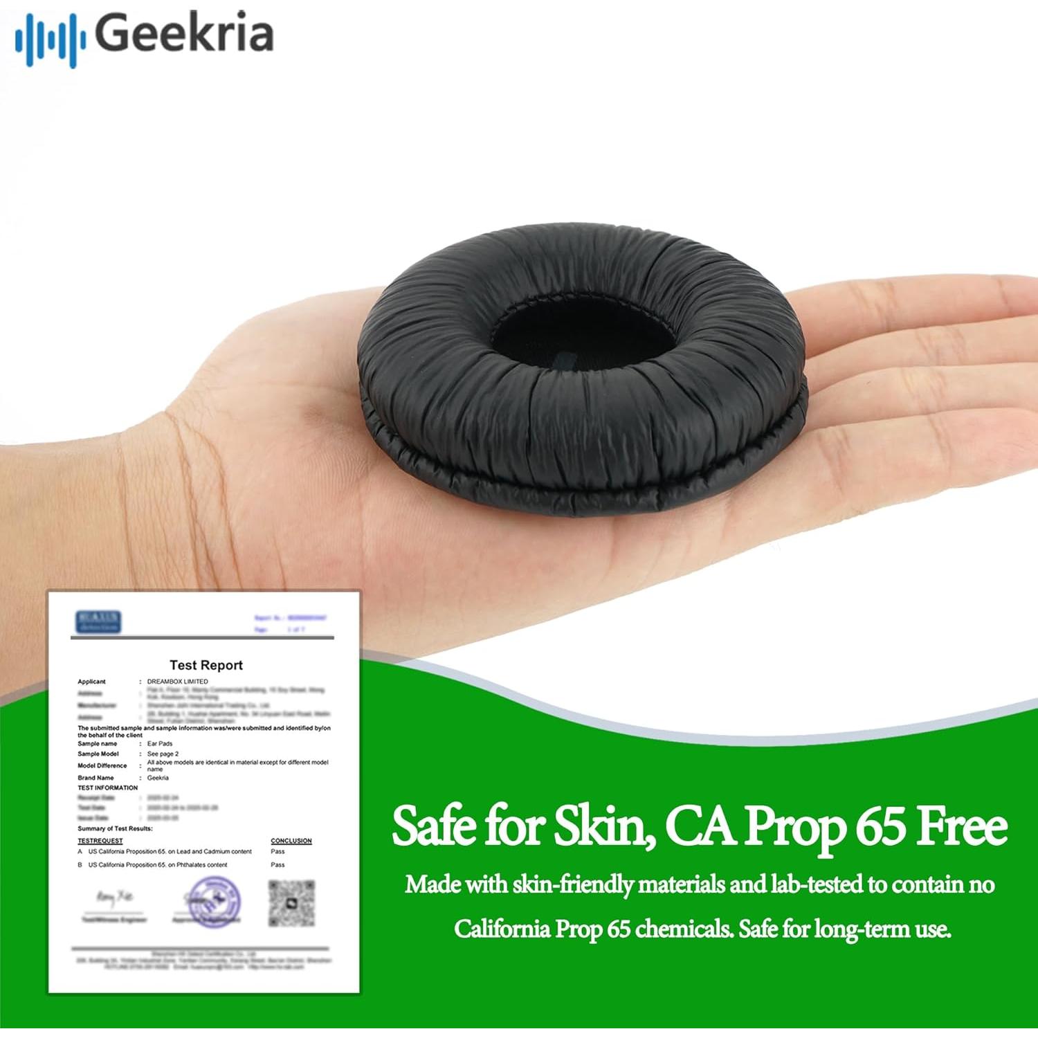 Almohadillas de Repuesto Geekria para Auriculares JBL - Negro