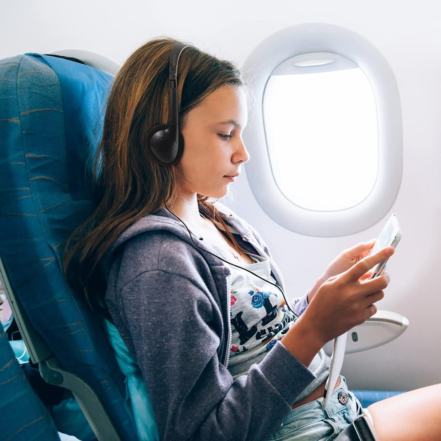 Auriculares Flutesan para Niños y Adultos - 20 Paquetes Negro