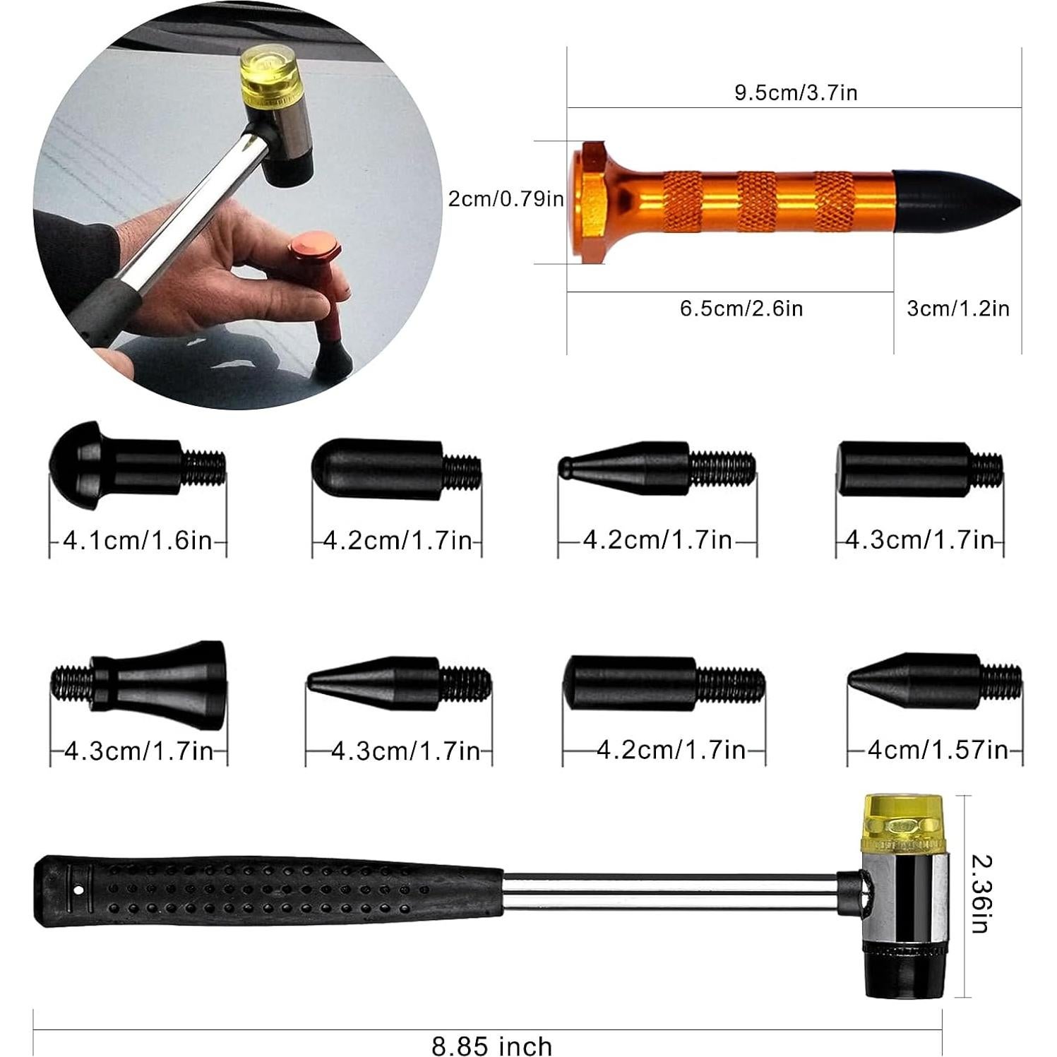 Kit de Reparación de Abolladuras Sonrinss GJ1-1-4 48pcs