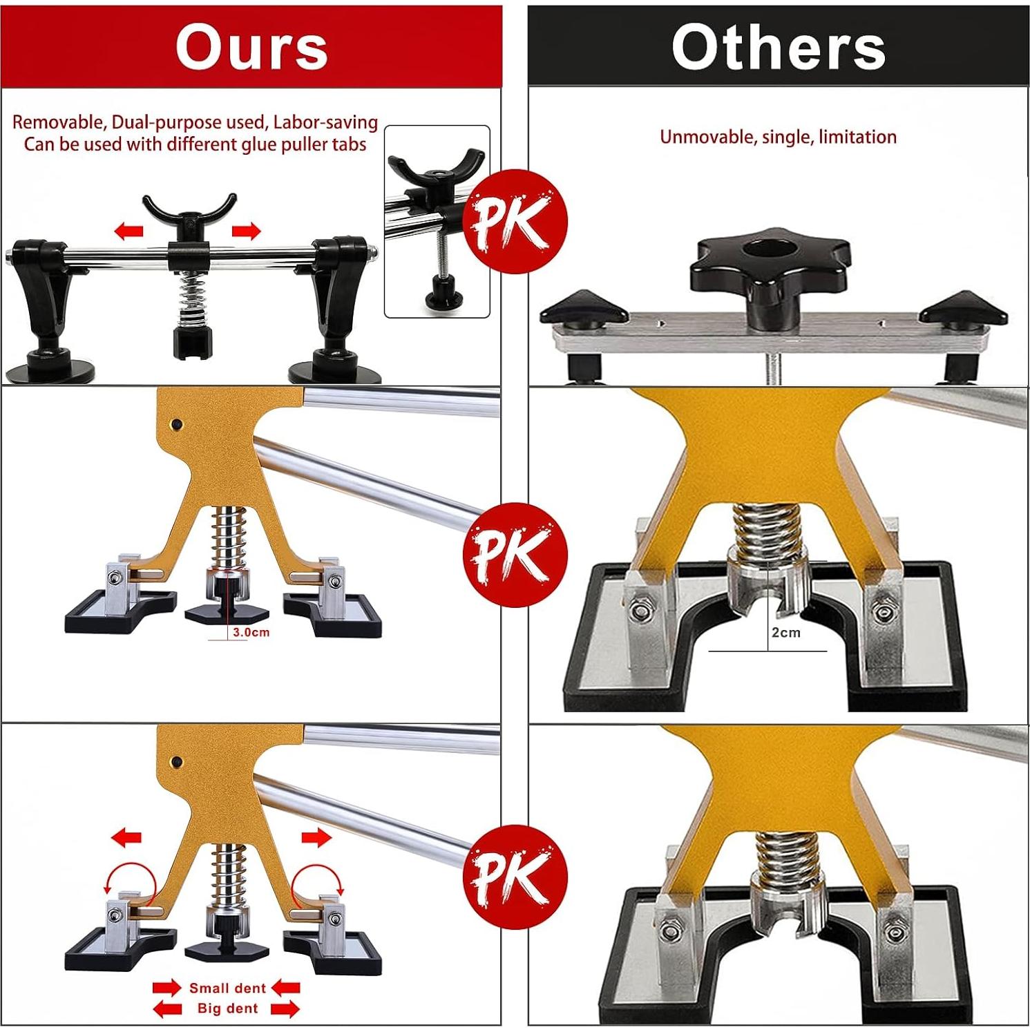 Kit de Reparación de Abolladuras Sonrinss GJ1-1-4 48pcs