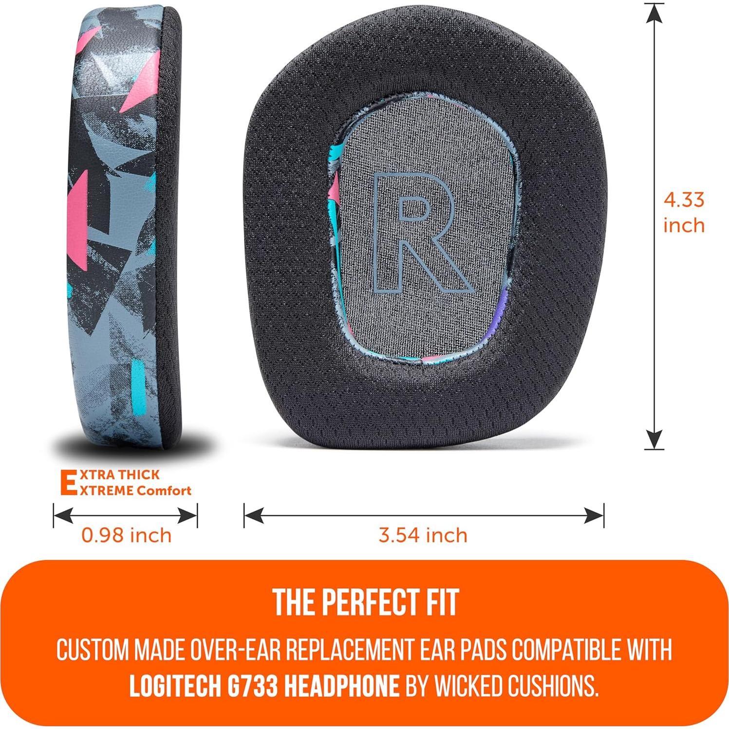 Almohadillas de Gel Refrigerante Wicked Cushions para Logitech G733
