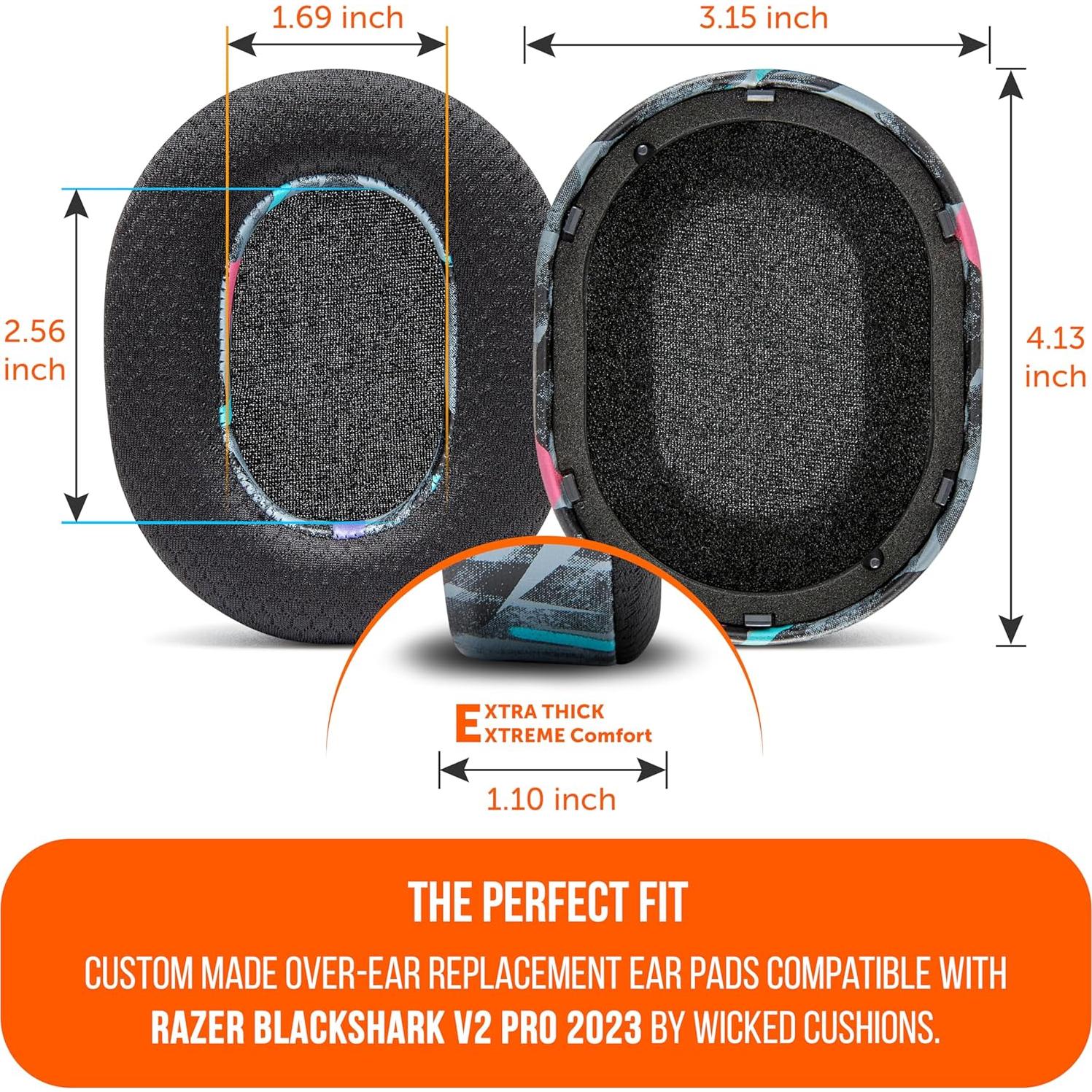 Almohadillas de Gel Refrigerante WC Freeze para Razer Blackshark V2 Pro 2023