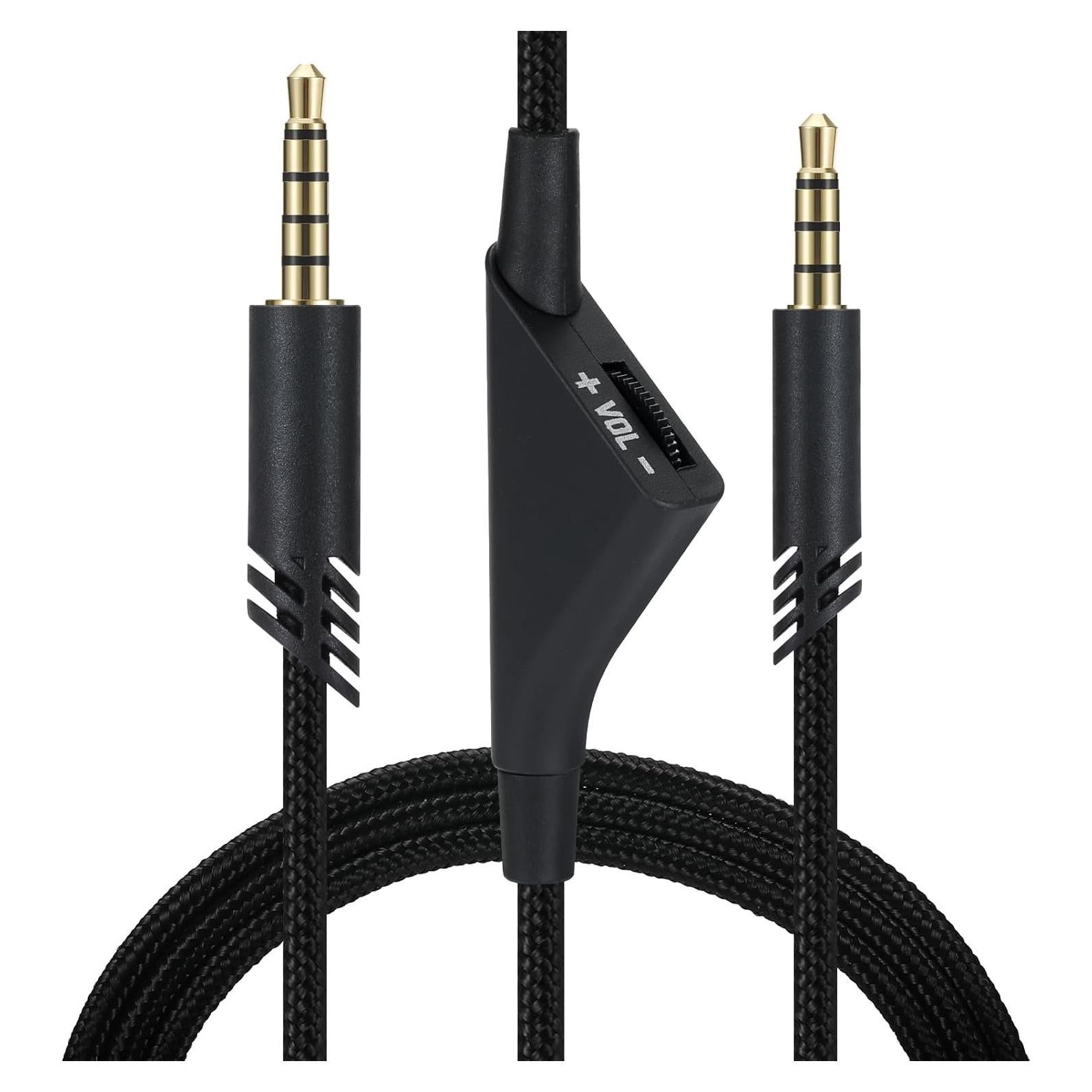 Cable de Reemplazo para Auriculares Astro A40 A10 2m con Control de Volumen