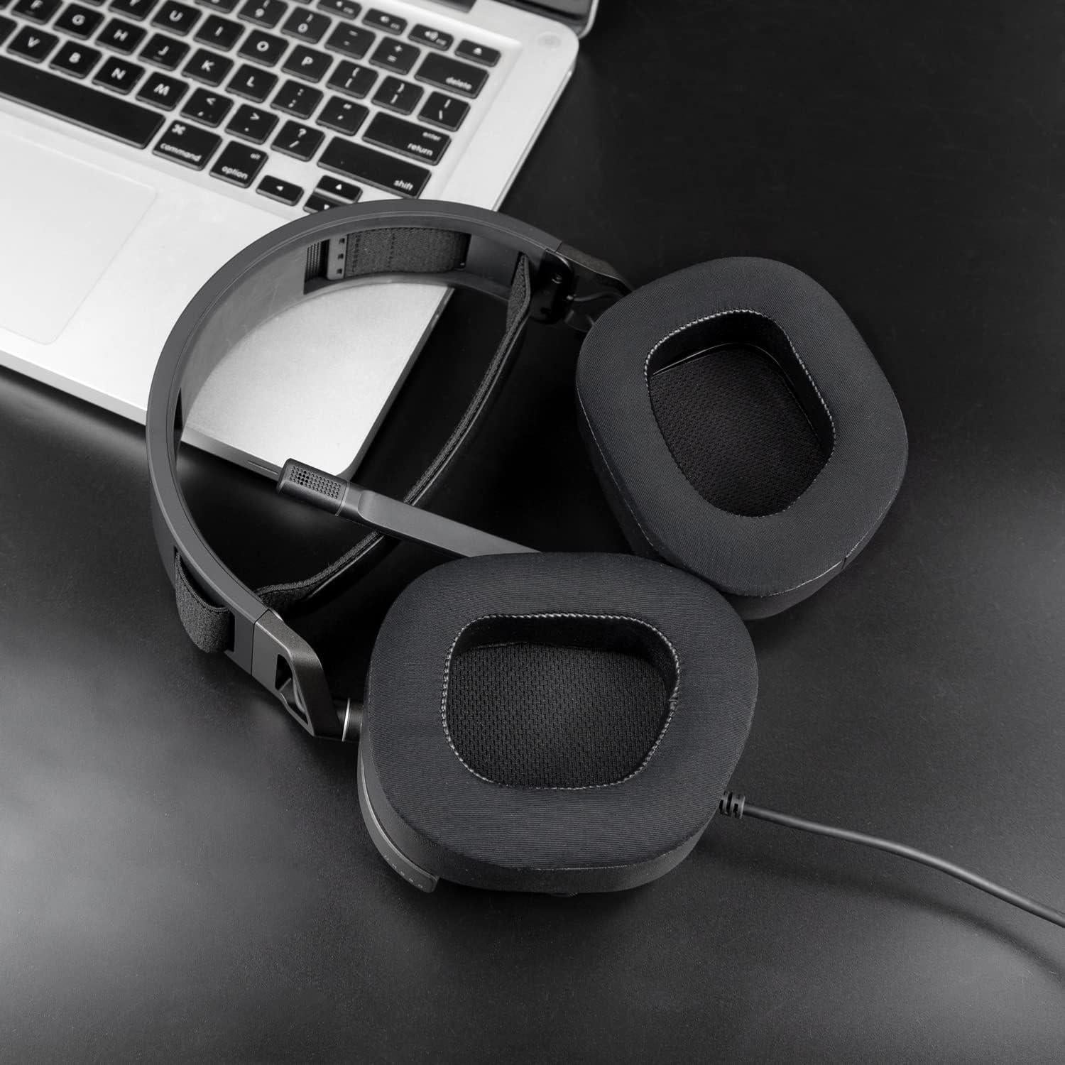 Almohadillas de Enfriamiento de Gel SOULWIT para Corsair HS80 - Negro