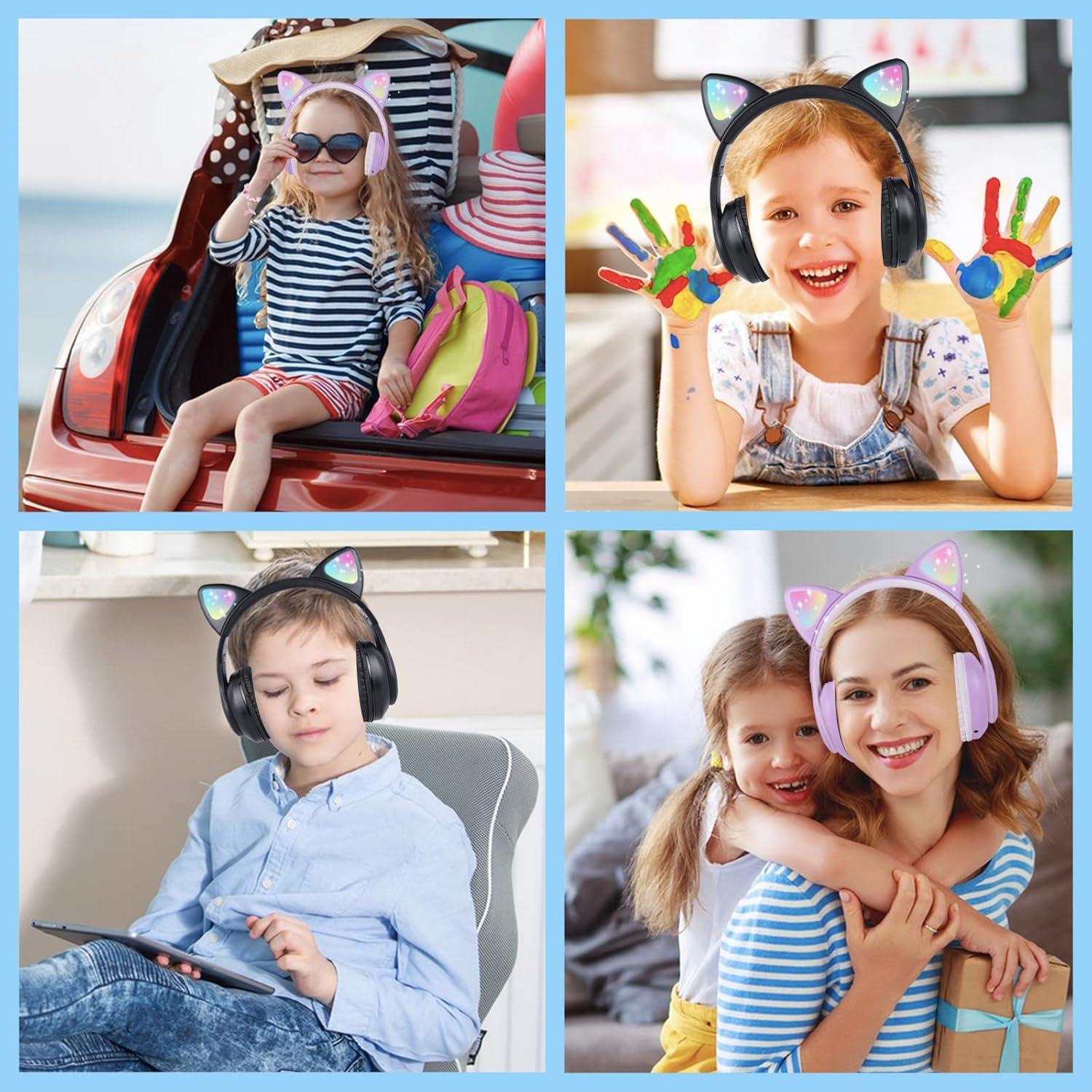 Auriculares Inalámbricos Niños YD-01 Bluetooth 5.0 con Luz LED