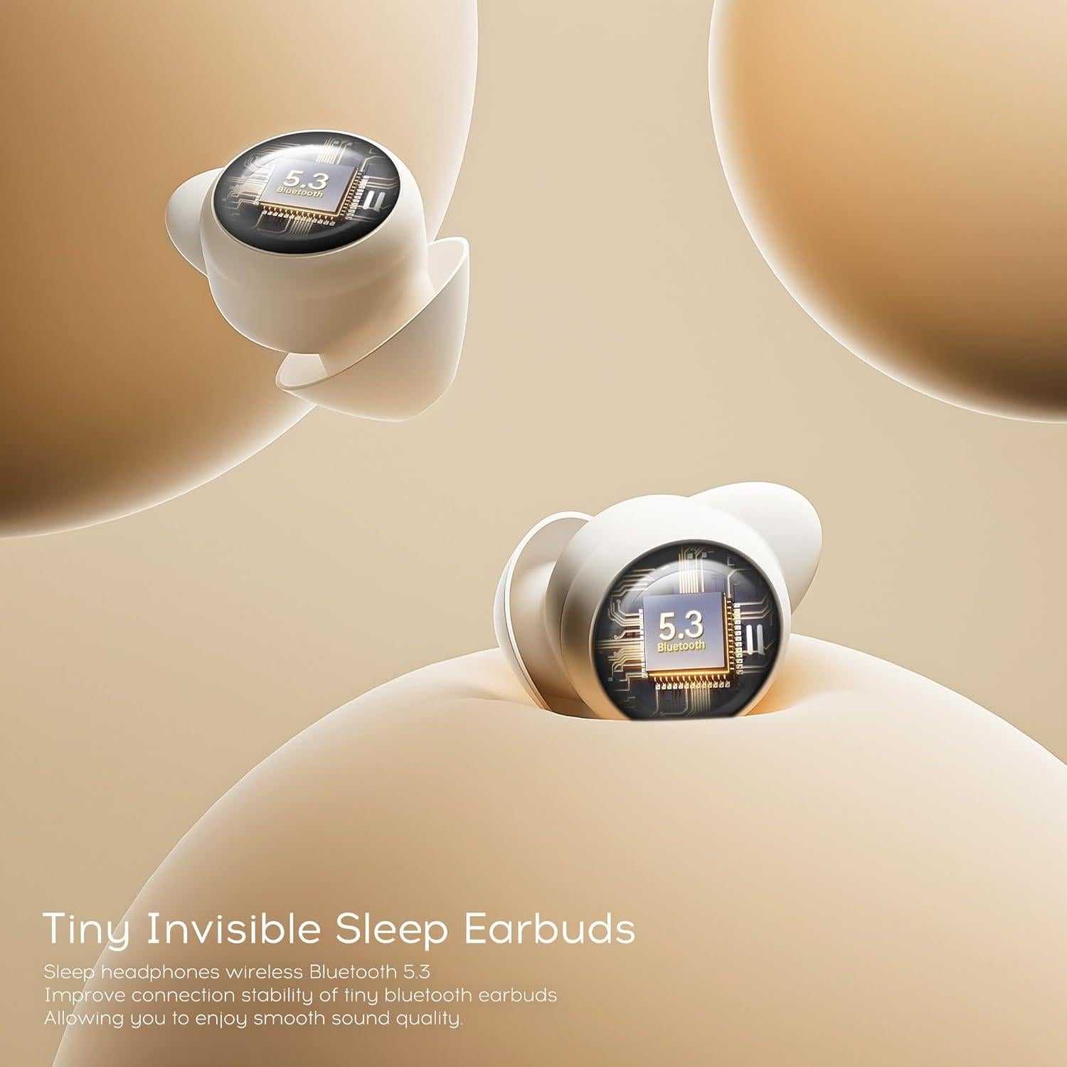 Auriculares para dormir Sunvito S20 Bluetooth 5.3 Beige