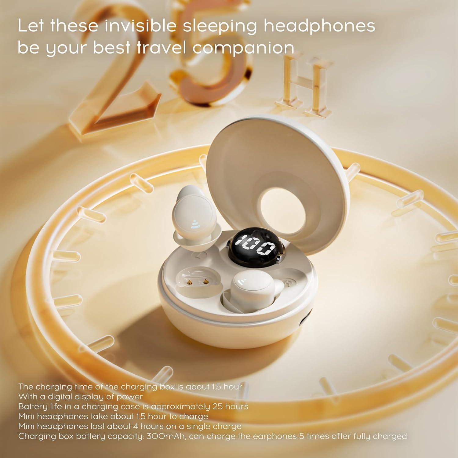Auriculares para dormir Sunvito S20 Bluetooth 5.3 Beige