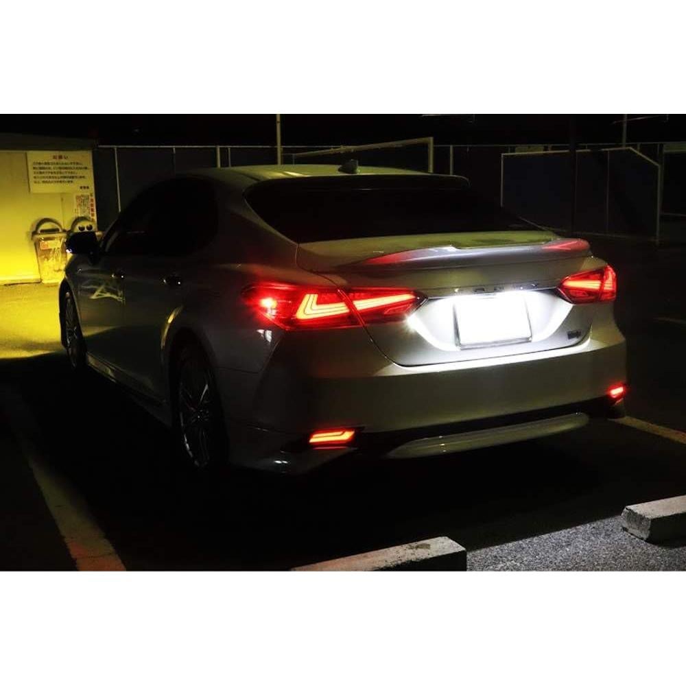 Luces Reflectoras LED Rojas iJDMTOY para Toyota Camry 2018+