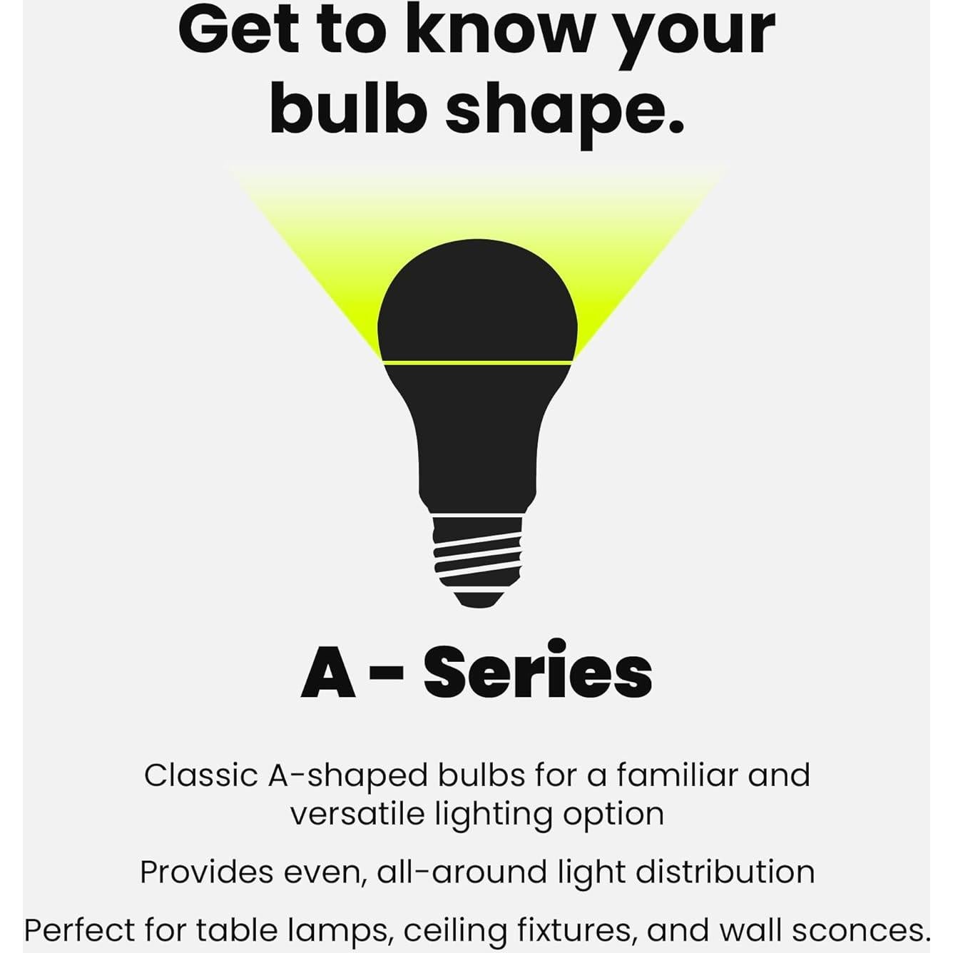 Bombilla LED A19 Feit Electric 800 Lúmenes Regulable 3000K