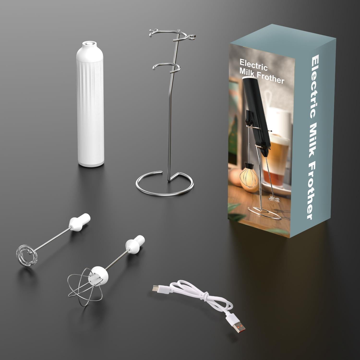 Espumador de Leche Mulli MNP-01 Recargable con Soporte