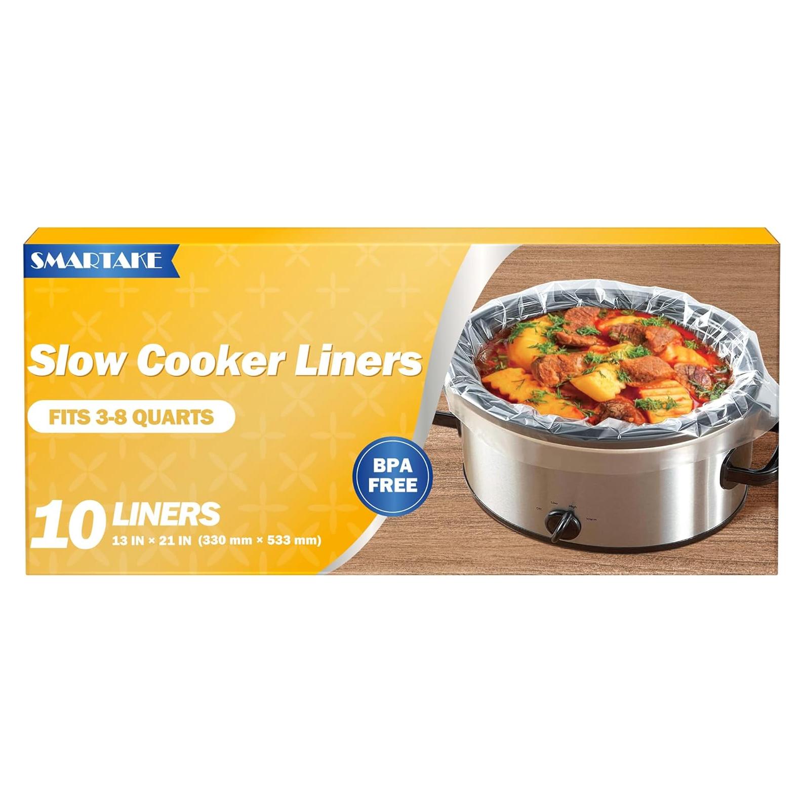 Forros Desechables para Olla de Cocción Lenta SMARTAKE 33x53cm - 10 Piezas
