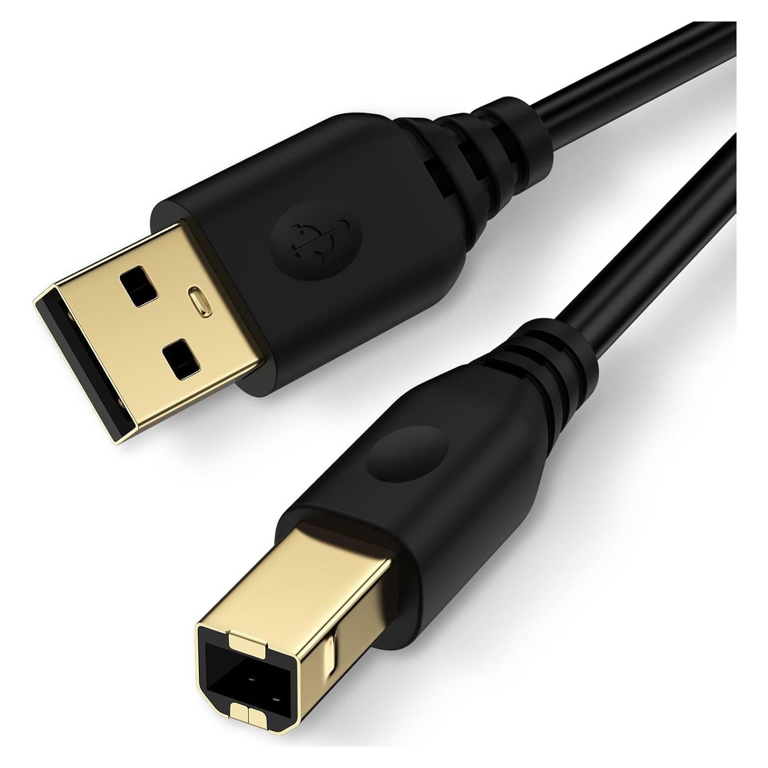 Cable USB 2.0 A a B 1.83 m HP Canon Brother Epson