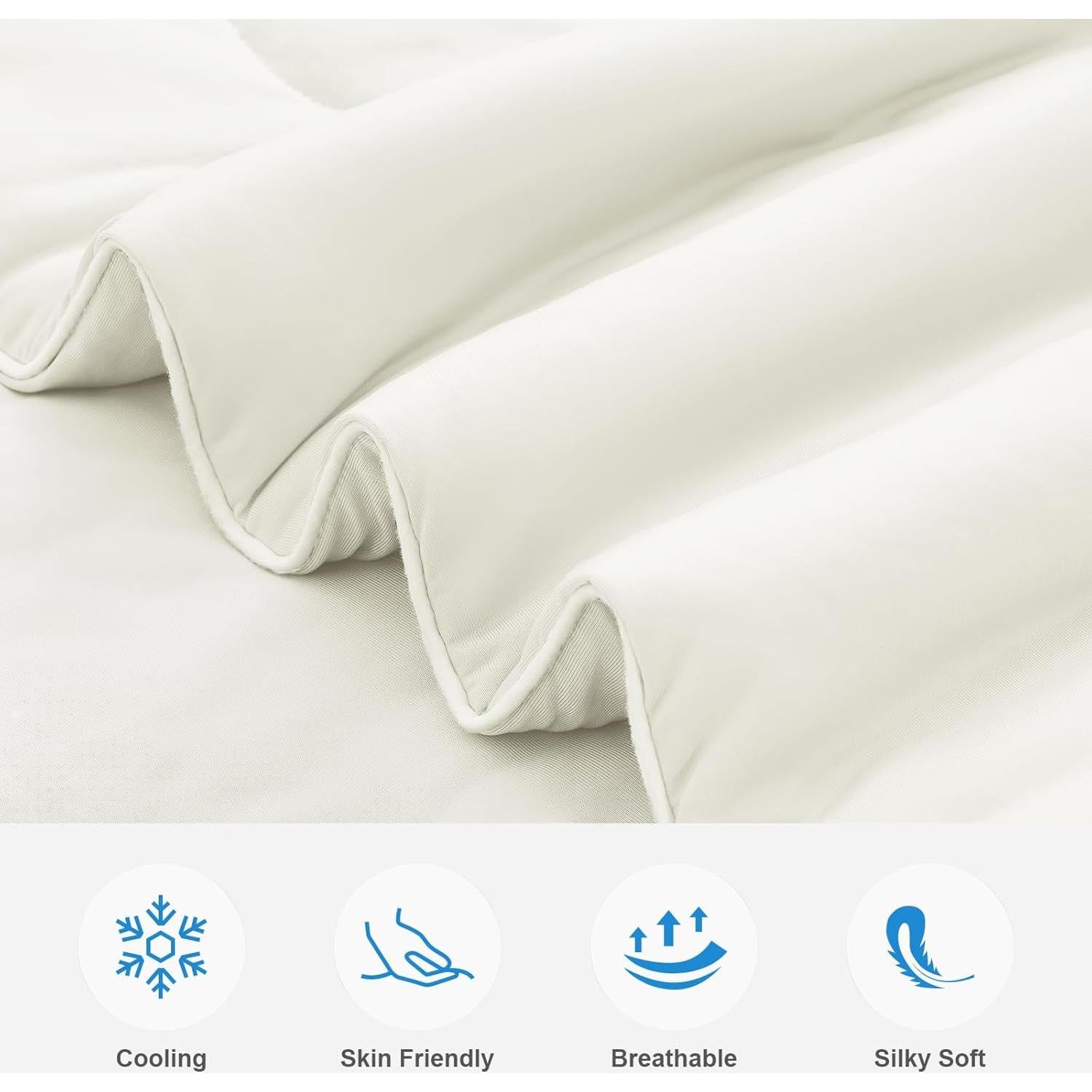 Edredón Refrigerante EASELAND Twin Beige 228.6x172.7 cm