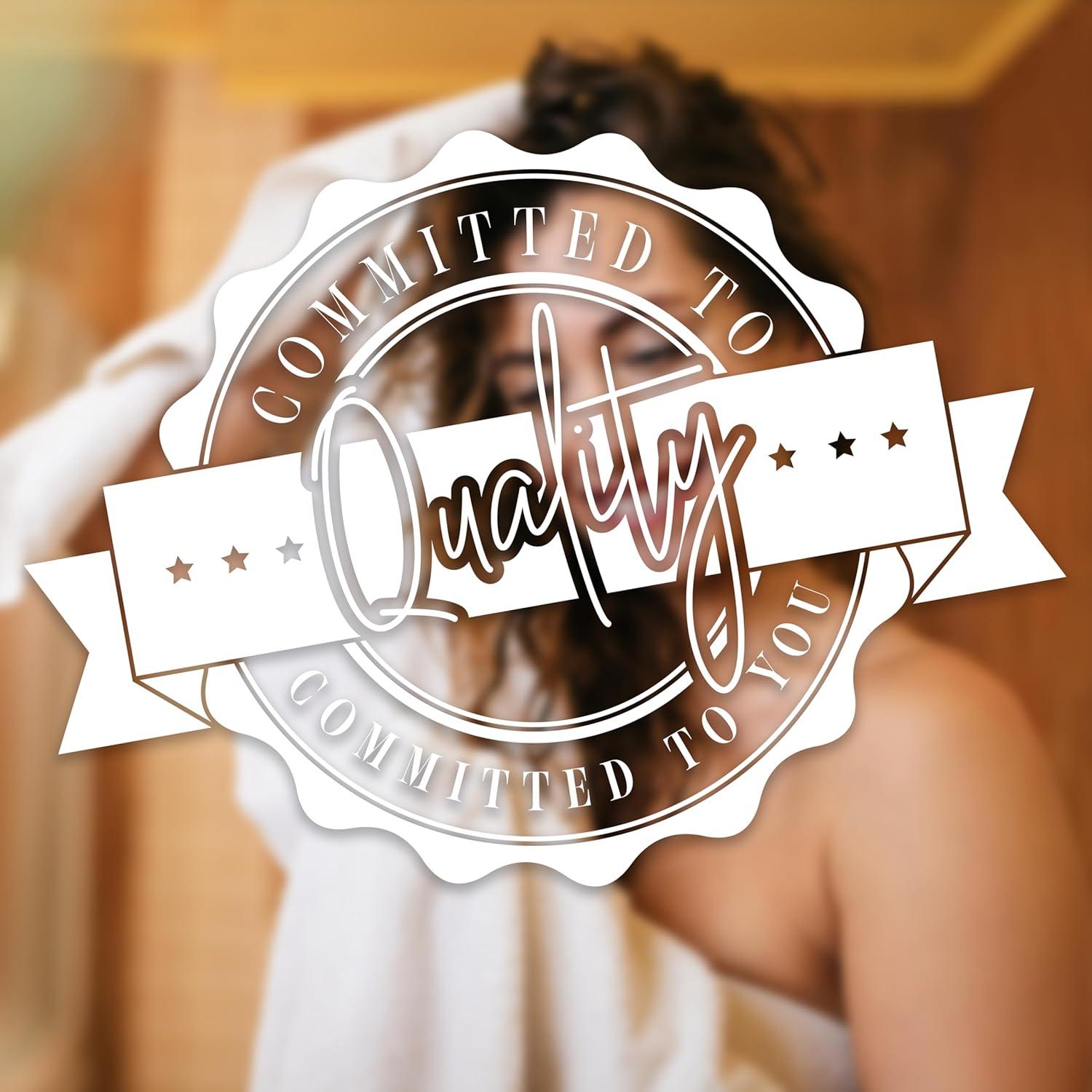 Conjunto de Toallas de Lujo 6 Piezas Algodón Turco 100% Oro Ámbar