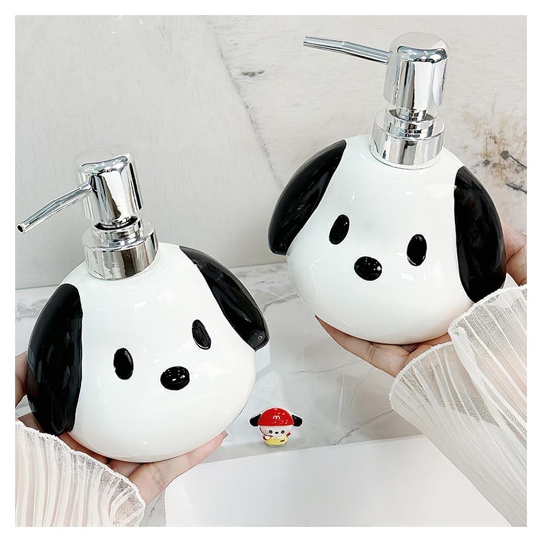 Dispensador de Jabón Cerámica AMYESE Perro 400ml Decoración