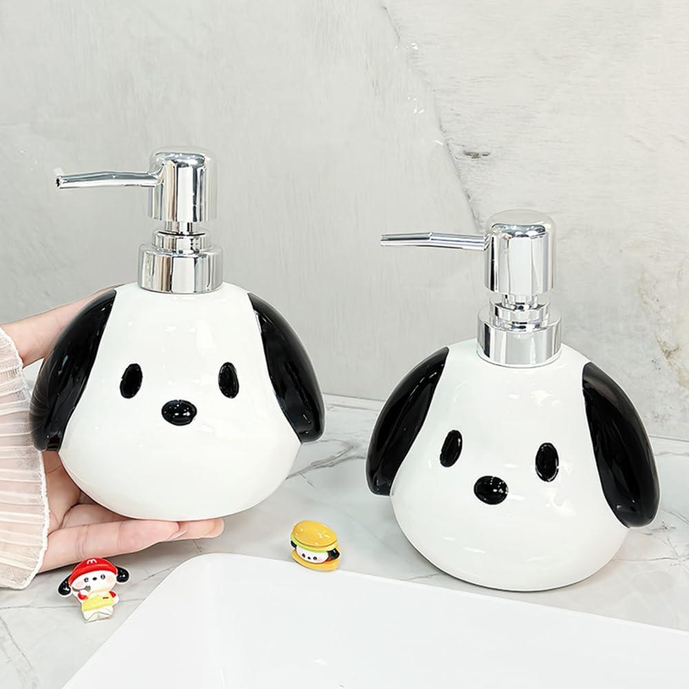 Dispensador de Jabón Cerámica AMYESE Perro 400ml Decoración