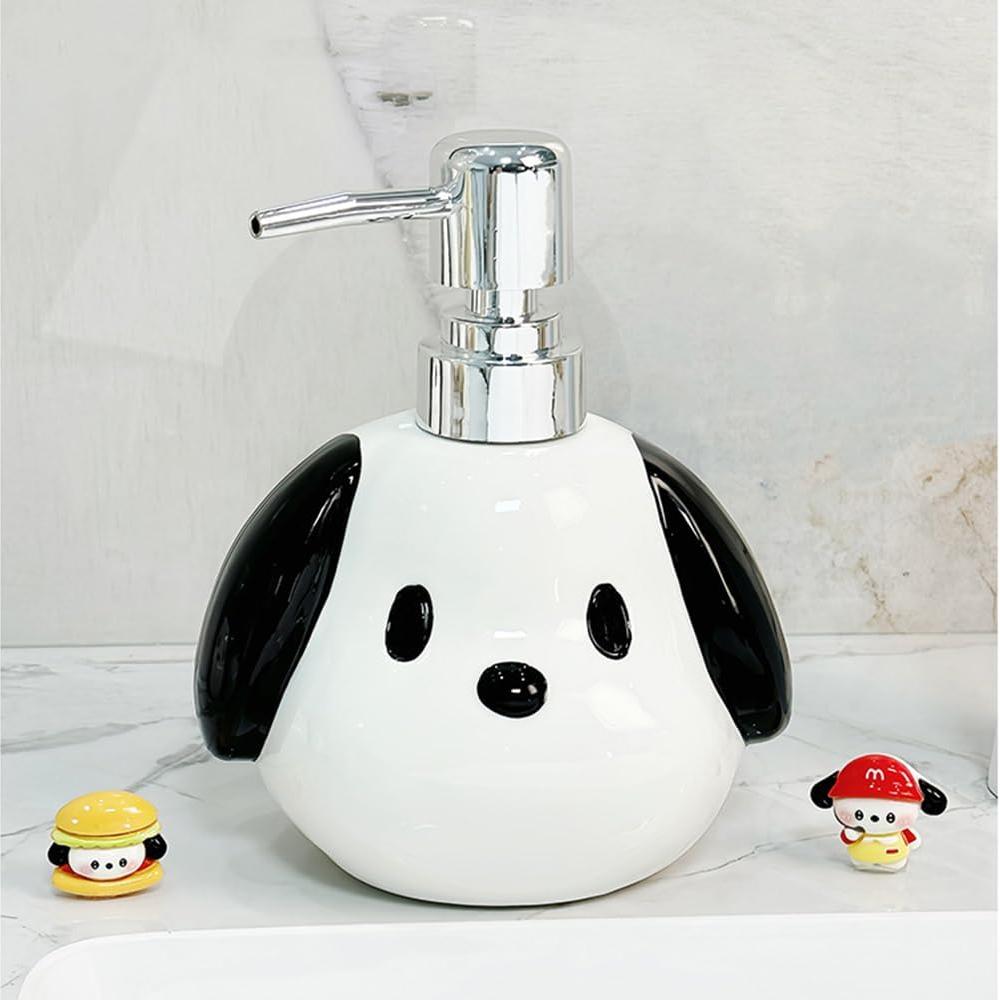 Dispensador de Jabón Cerámica AMYESE Perro 400ml Decoración