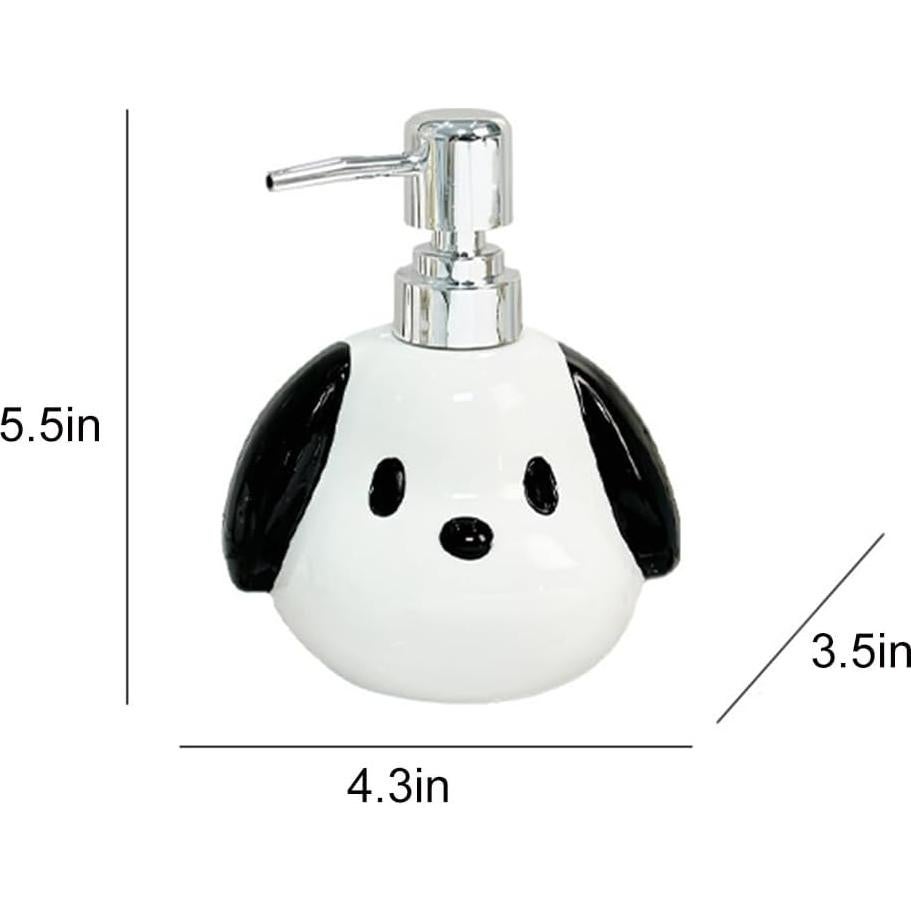 Dispensador de Jabón Cerámica AMYESE Perro 400ml Decoración