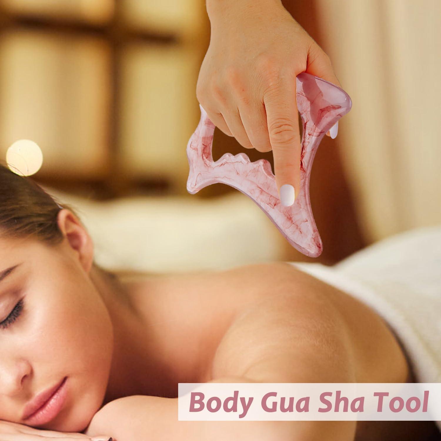 Gua Sha Grande D-Shape iunxkmi para Masaje y Drenaje Linfático