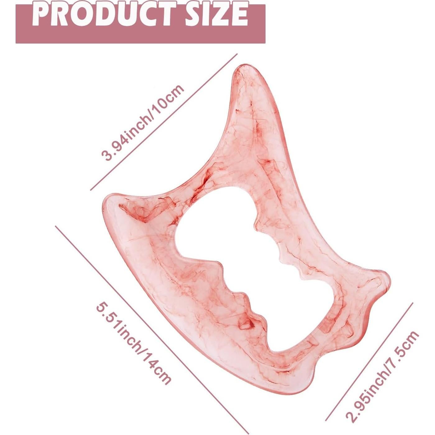 Gua Sha Grande D-Shape iunxkmi para Masaje y Drenaje Linfático