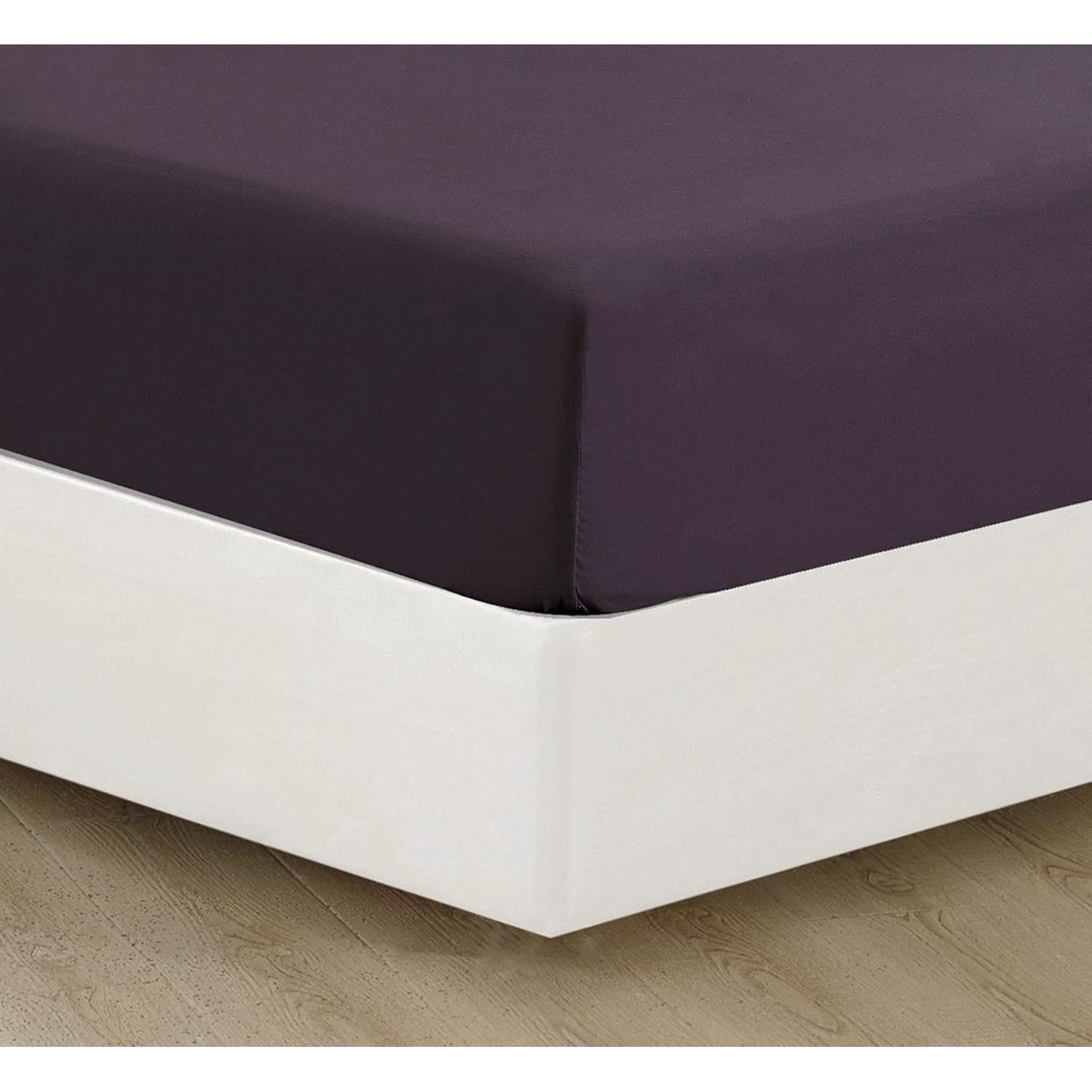 Sábana Ajustable Reina Berenjena Decoración Marina 152x203 cm