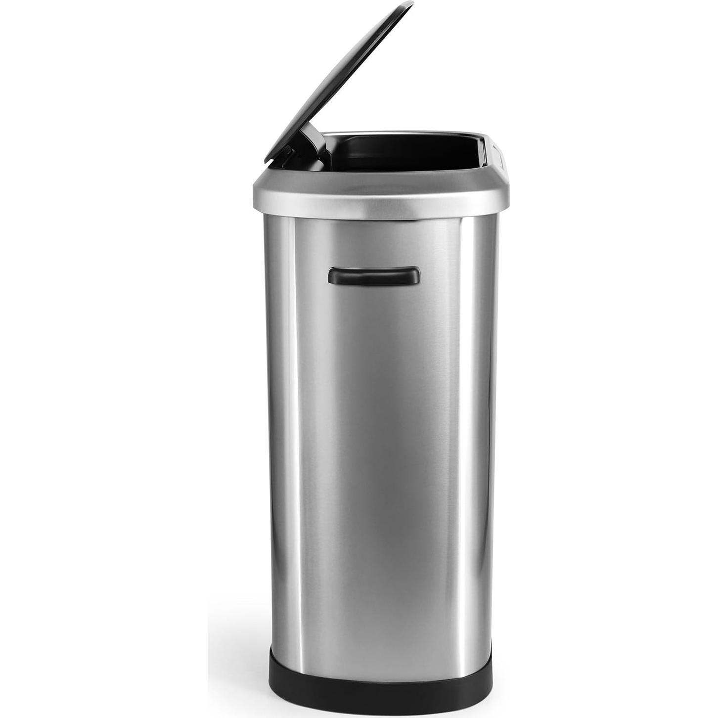 Basurero Automático Elama 50L con Sensor Infrarrojo Plateado