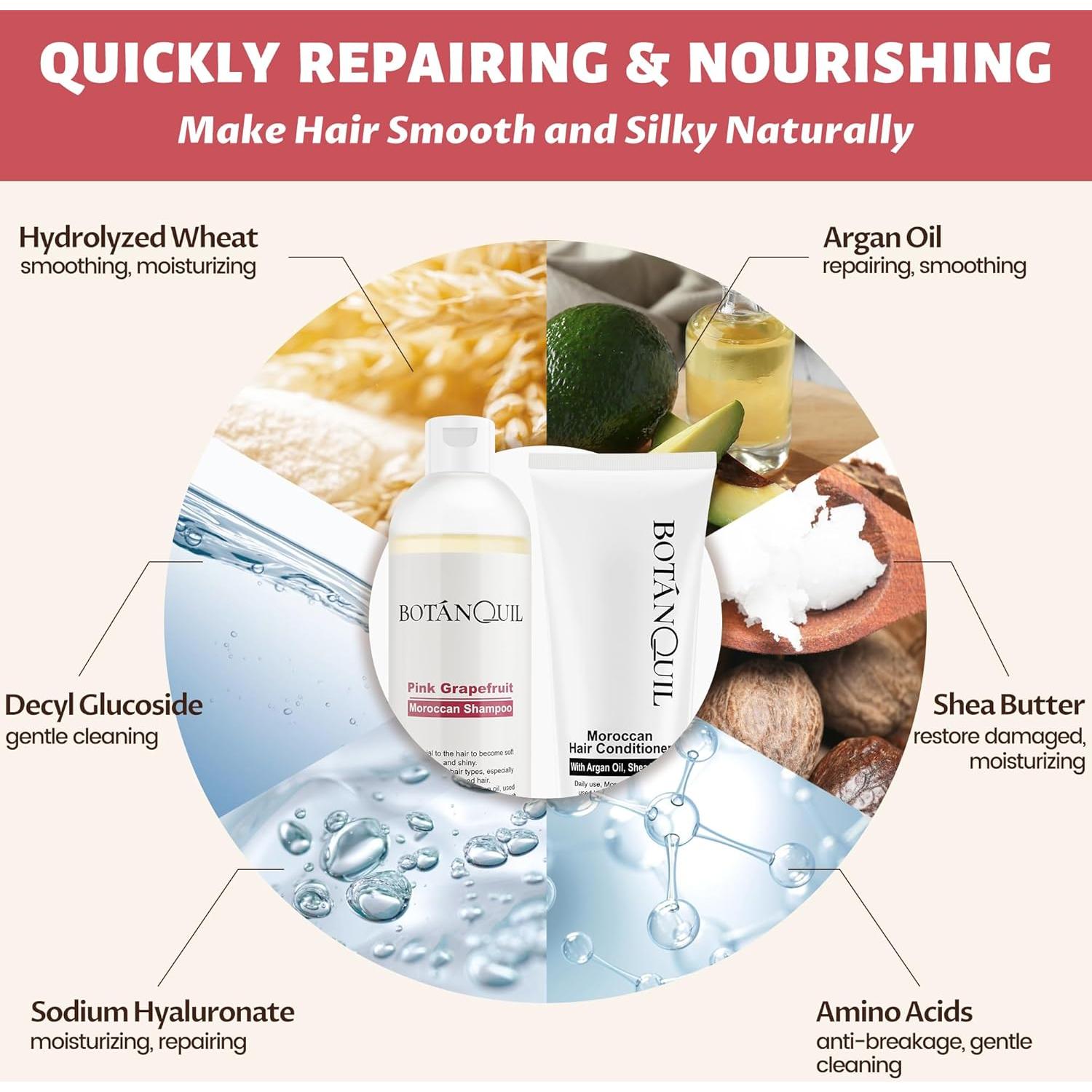 BOTANQUIL Champú y Acondicionador Aceite de Argán 770g